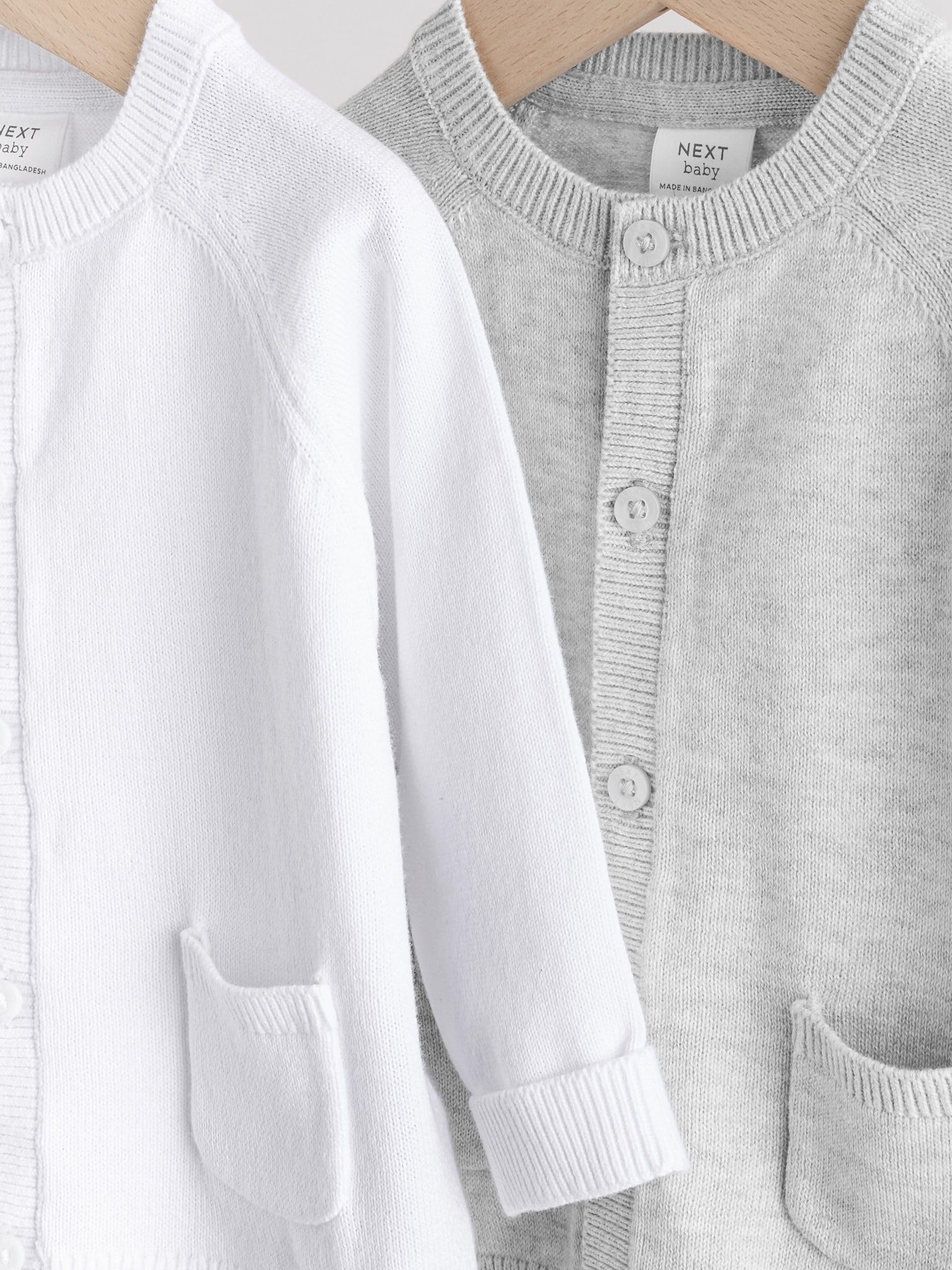 Next cardigan neonato maglia taglia 56 2 pezzi grigio