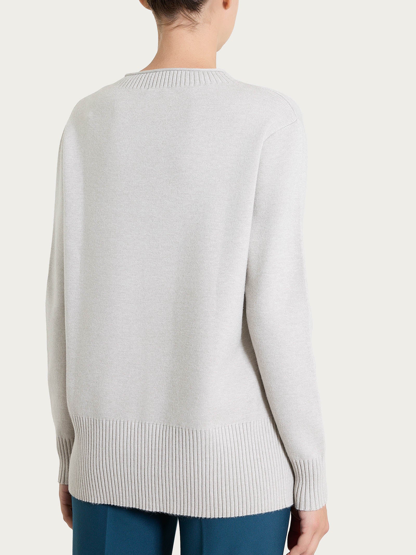 Ragno Super Soft maglia girocollo Champignon Mel. boxy