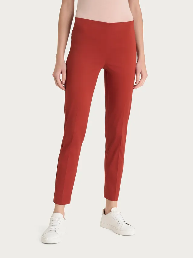 Ragno Satin Power The Cigarette pantalone capri Red Ochre