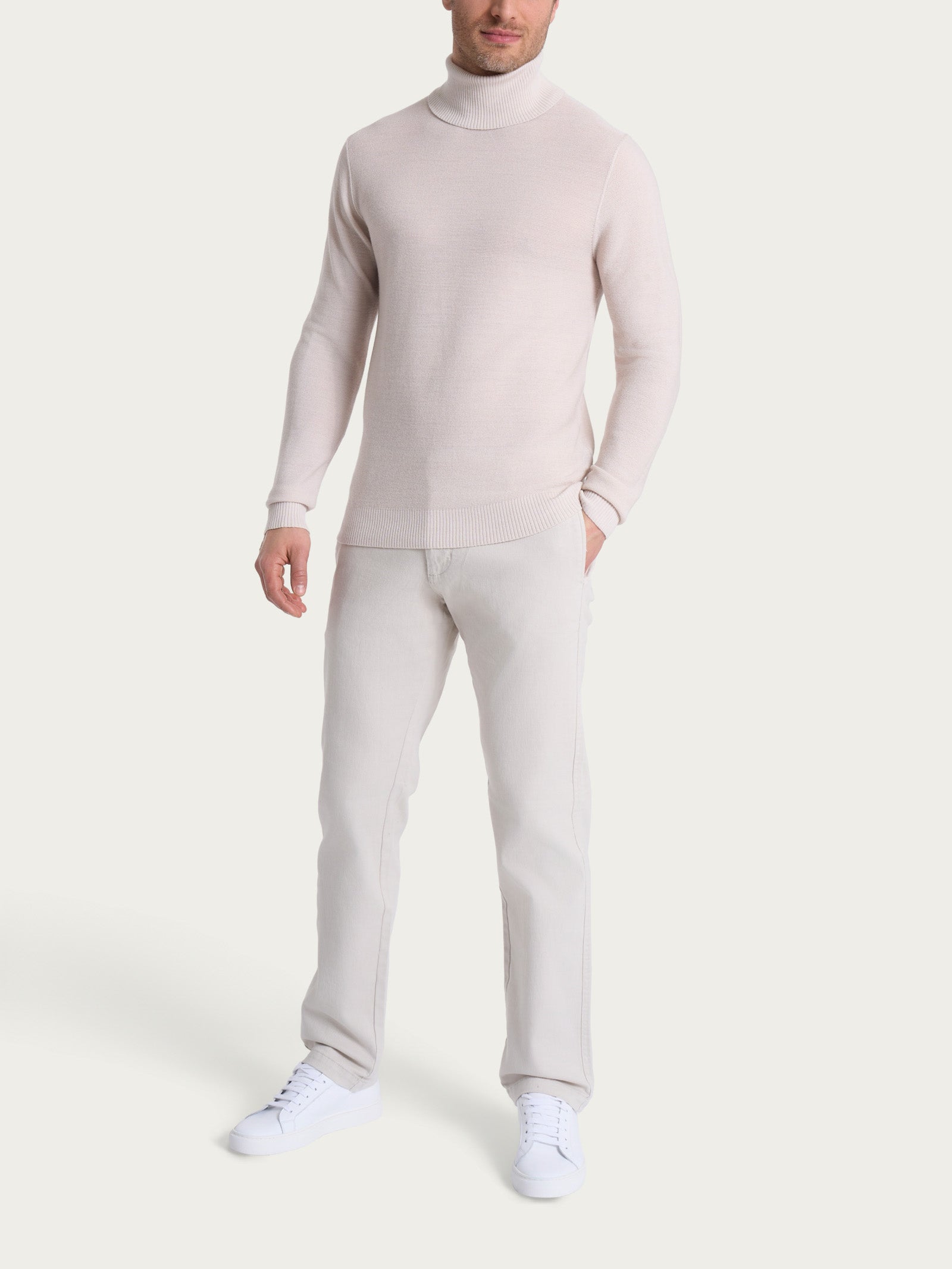 Ragno Dolcevita Uomo Champignon Merino Soft Lana