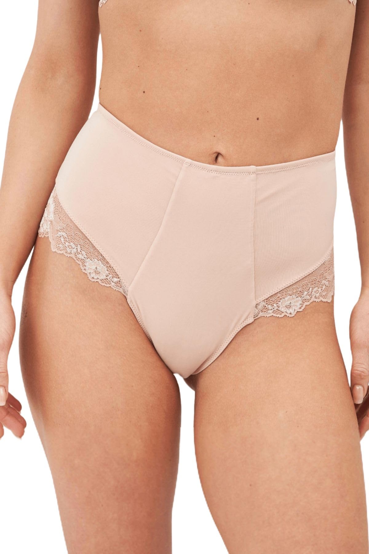 Lady C Guaina Vita Alta Pizzo Slip Modellante Nero pancia piatta