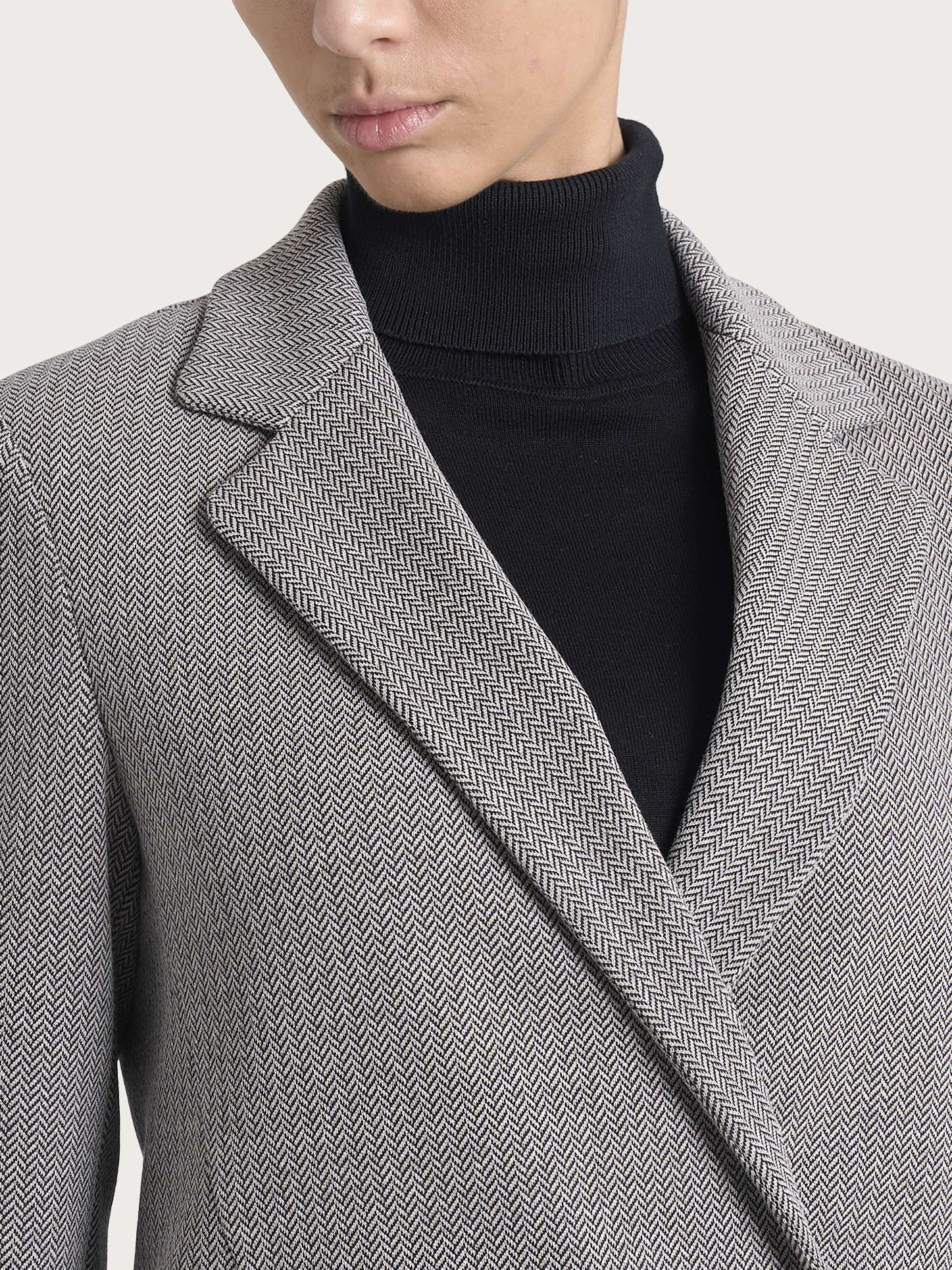 Ragno Compact Blazer Doppiopetto Spigato Marrone