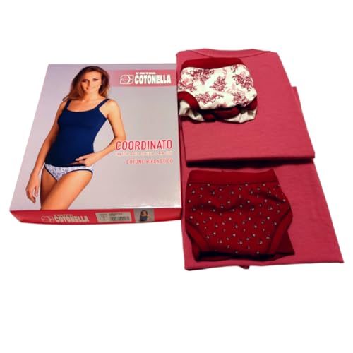 Cotonella completino canotta e slip malva XL