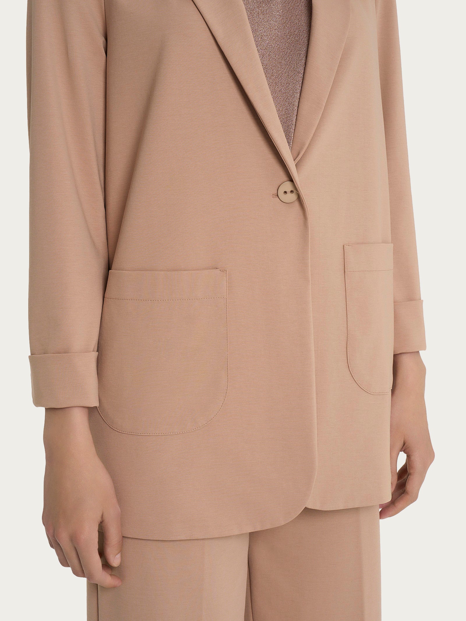 Ragno Compact Light Blazer Warm Taupe Destrutturato