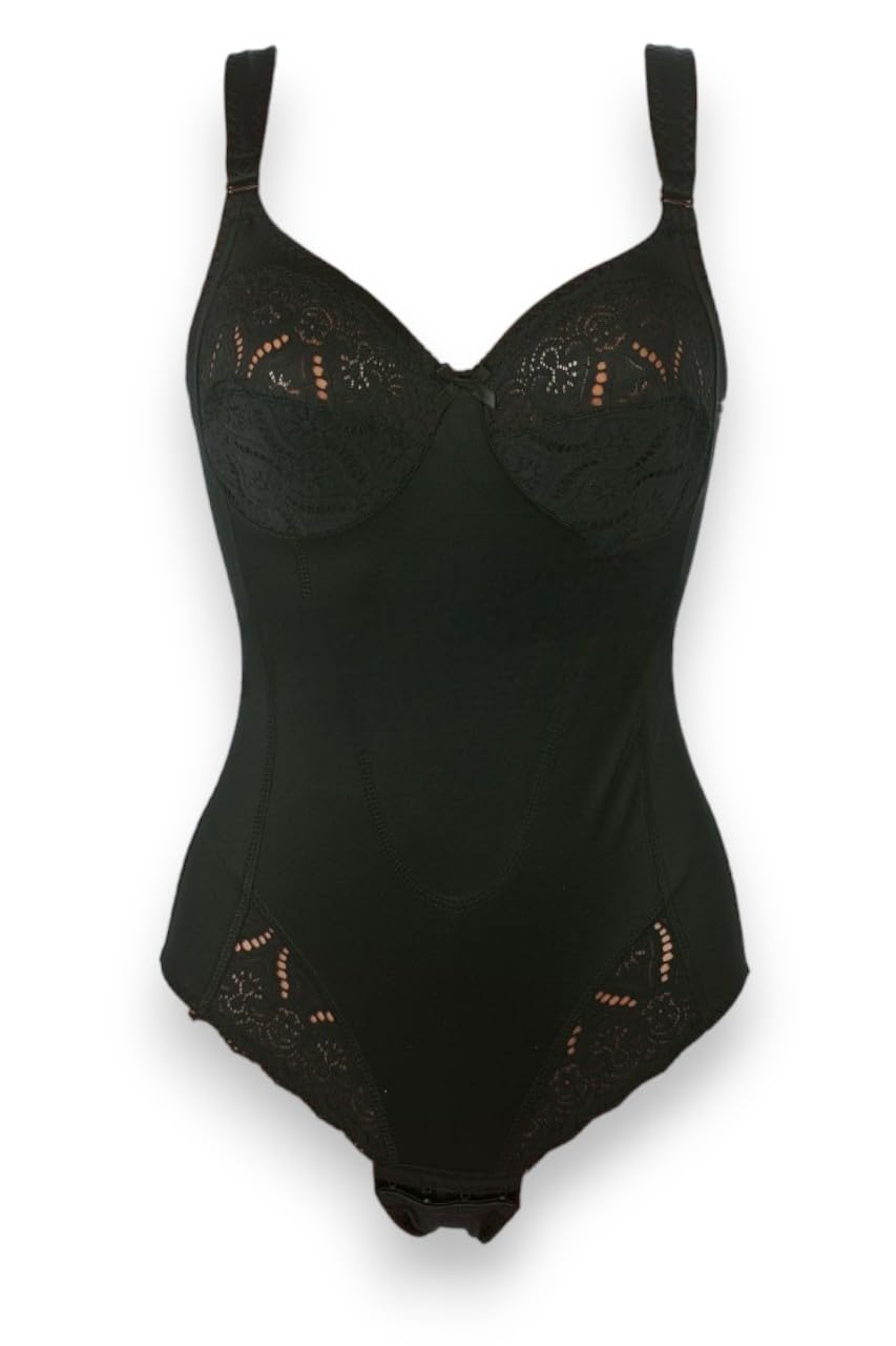 Lady C Morbida Eleganza Modellatore Pizzo Coppa B Nero Contenitivo