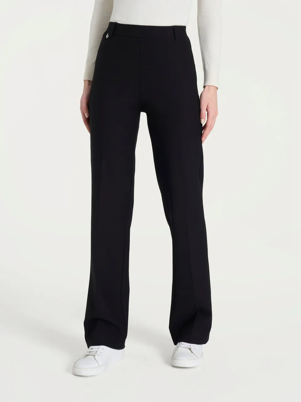 Ragno Compact Wide pantaloni palazzo donna nero