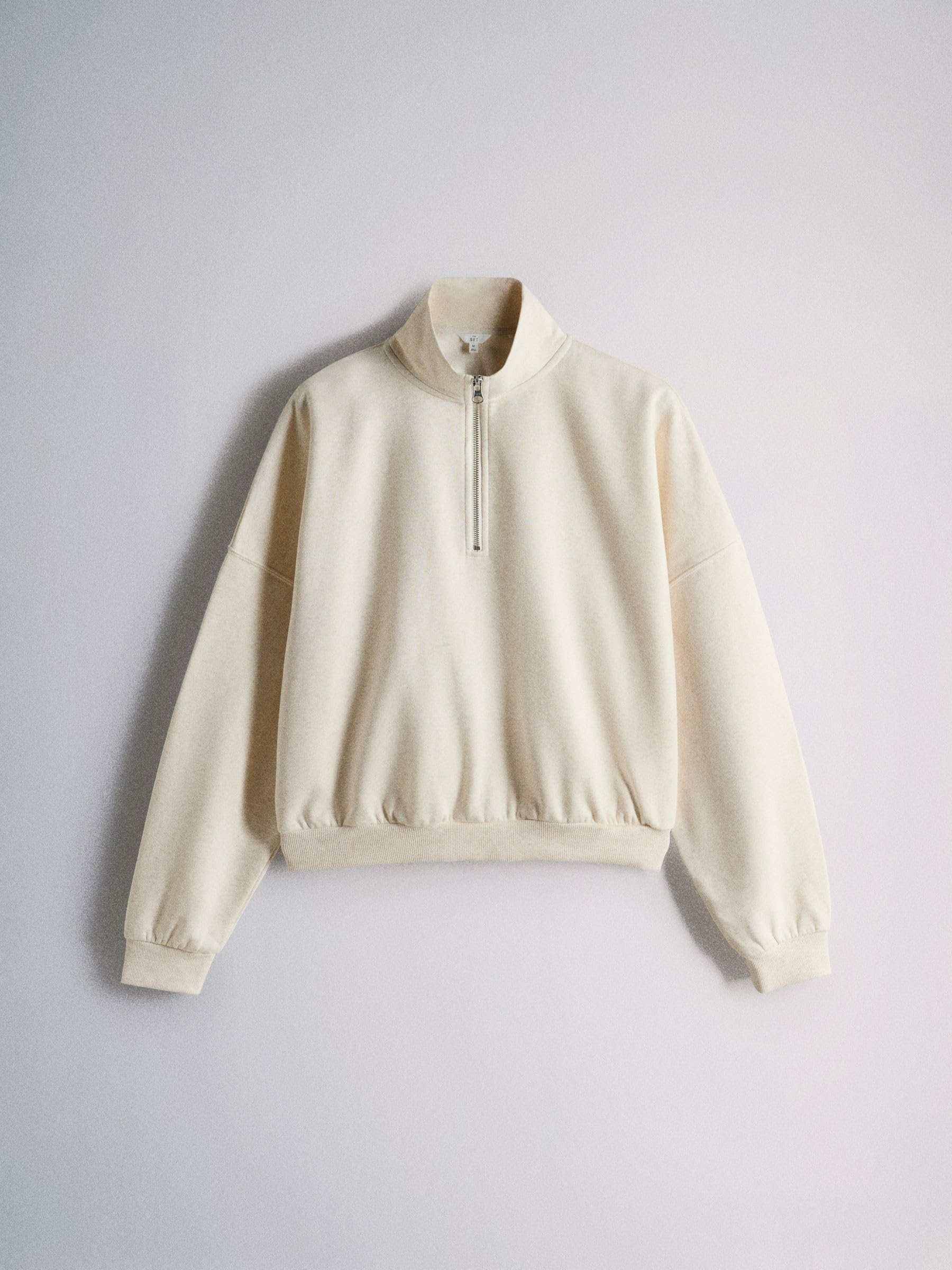 Geo Next The Set felpa collo alto donna 2 pezzi a coste zip