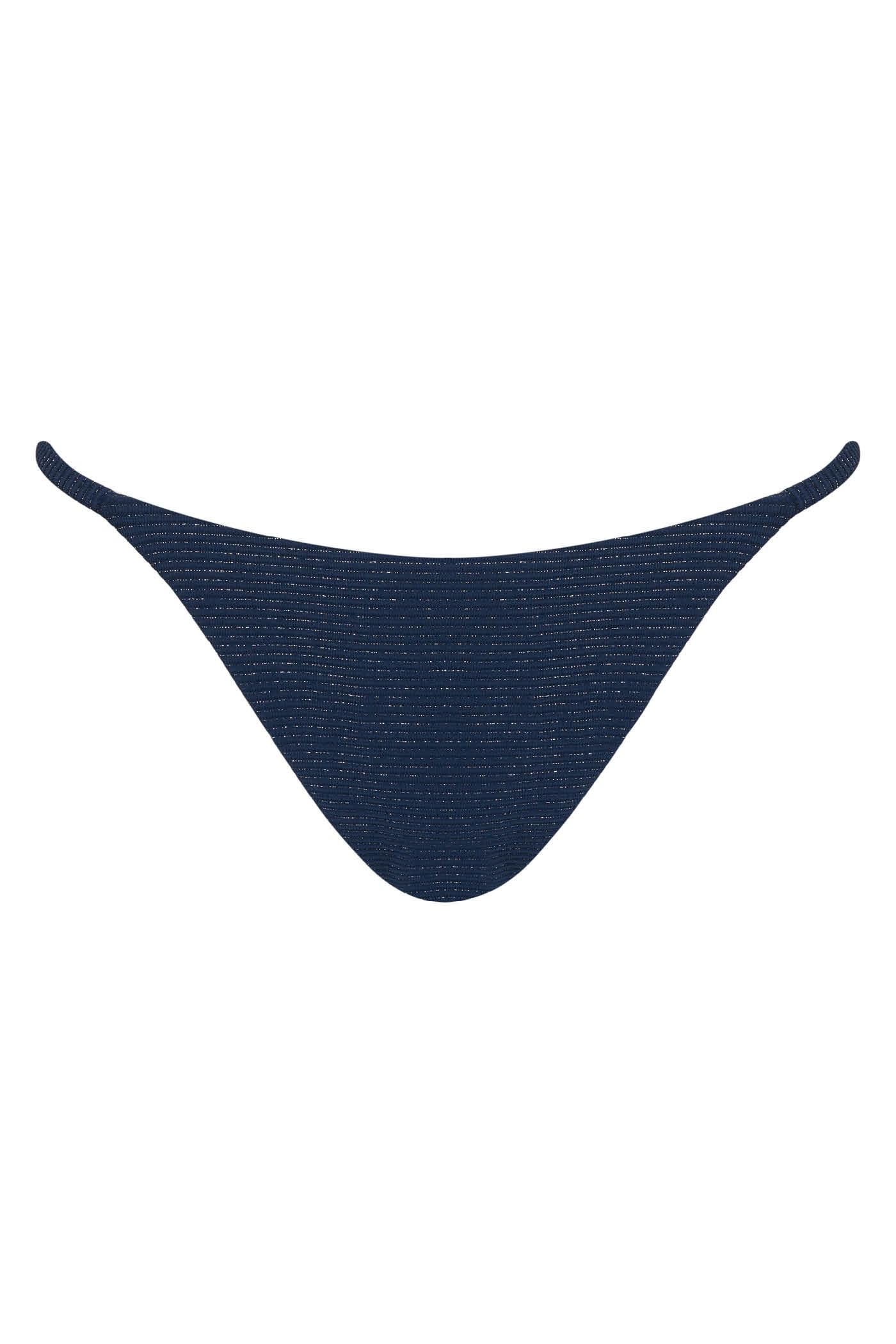 Goldenpoint Costina Lamè slip bikini brasiliana fiocchi tinta unita lurex