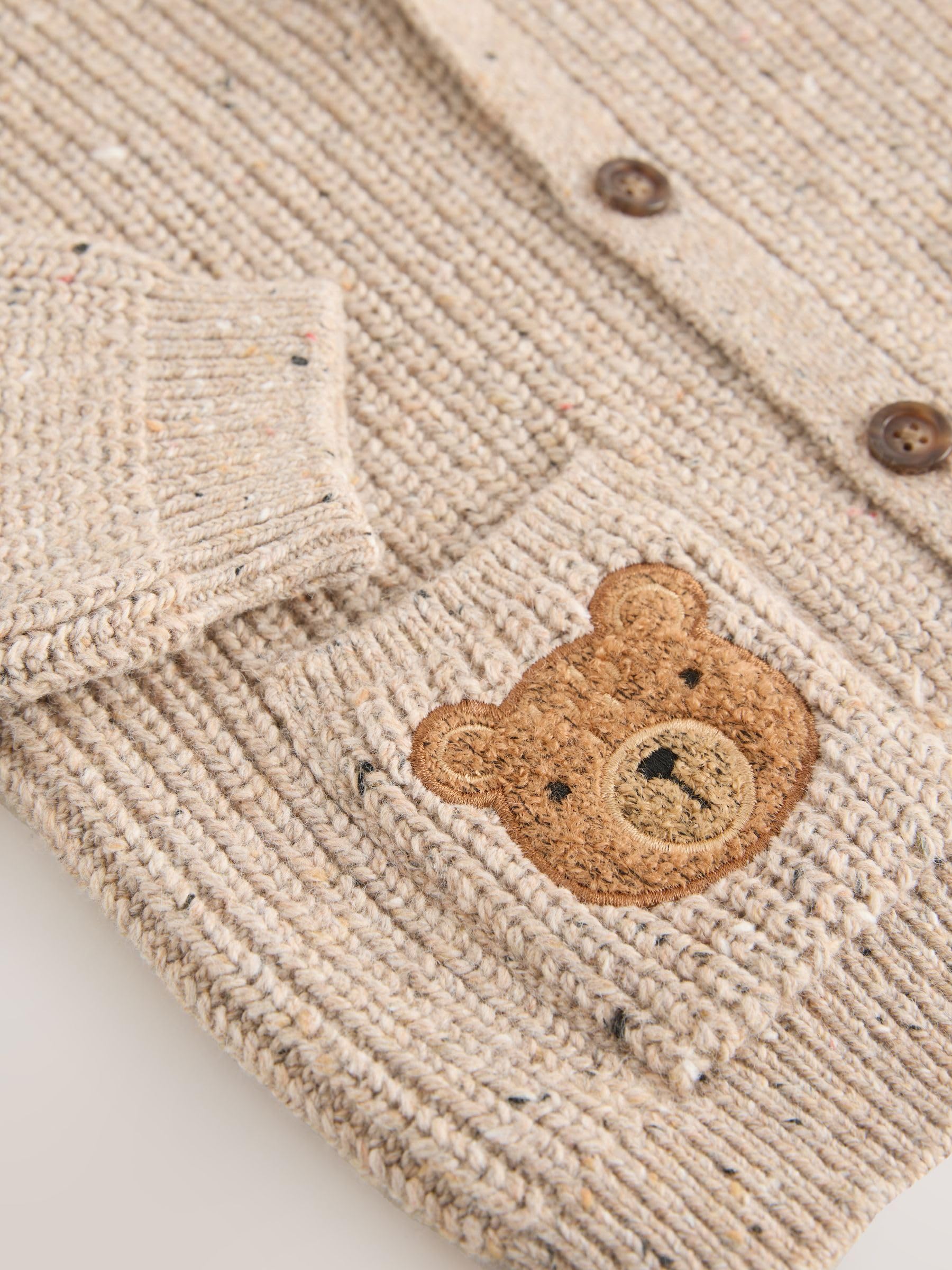 Next Ragazzo Cardigan Personaggi Fiori Ricamati 104-110 comodo