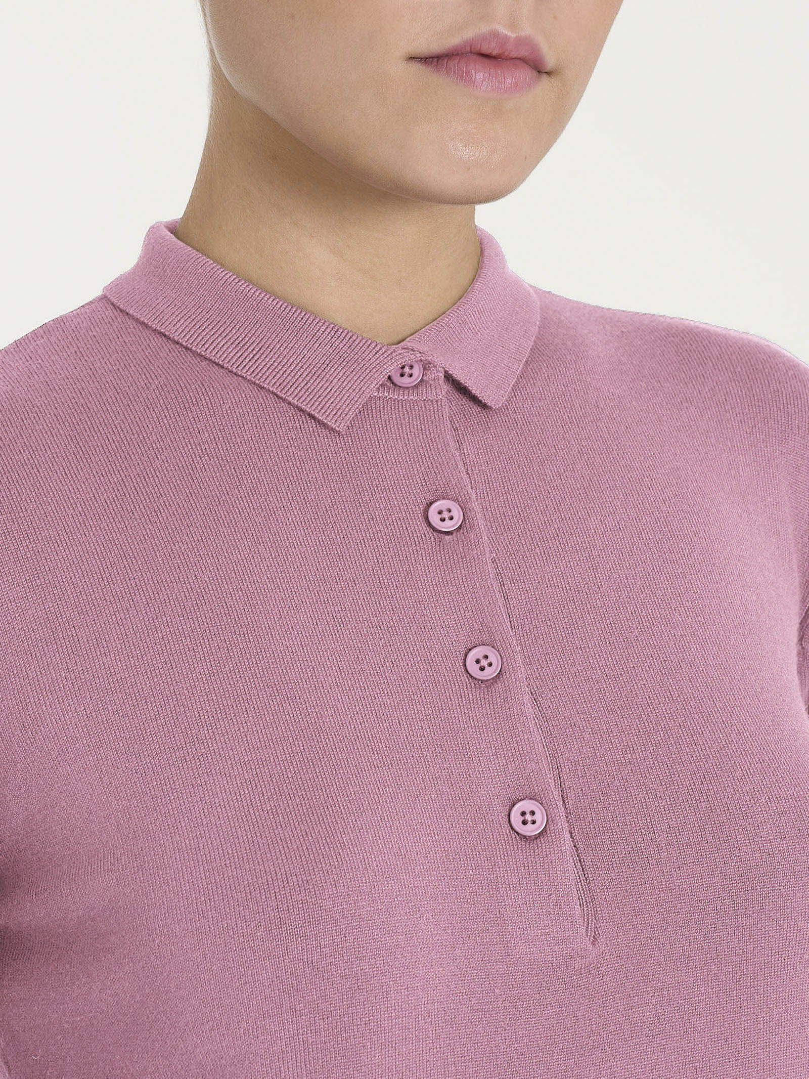Ragno Four Seasons Polo maglia viscosa Lilas
