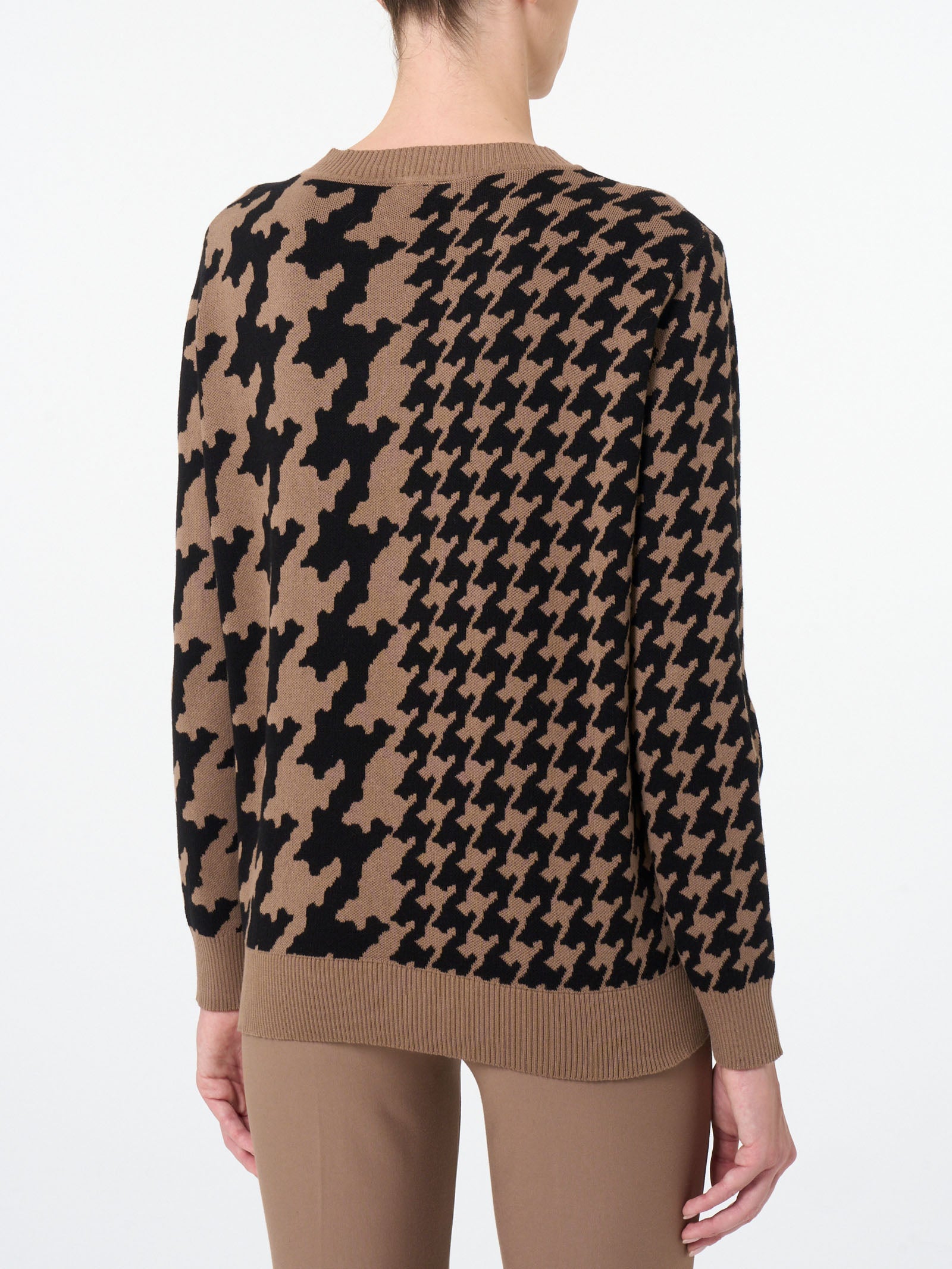 Ragno Winter Cotton Maglia girocollo con bifantasia Pine Bark cotone