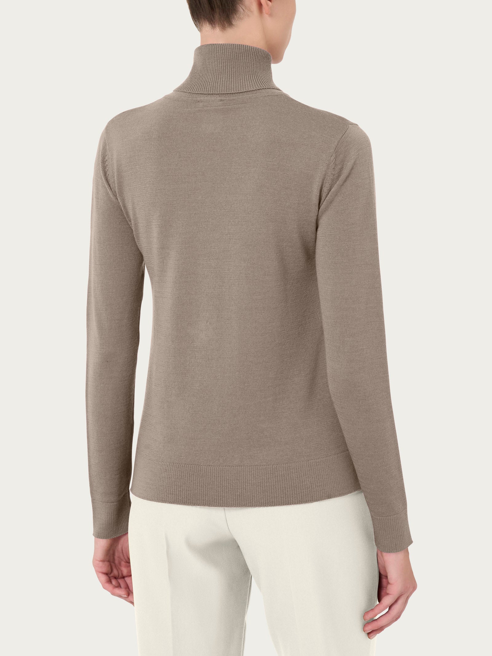 Ragno Merino Soft dolcevita Weathered Teak pura lana