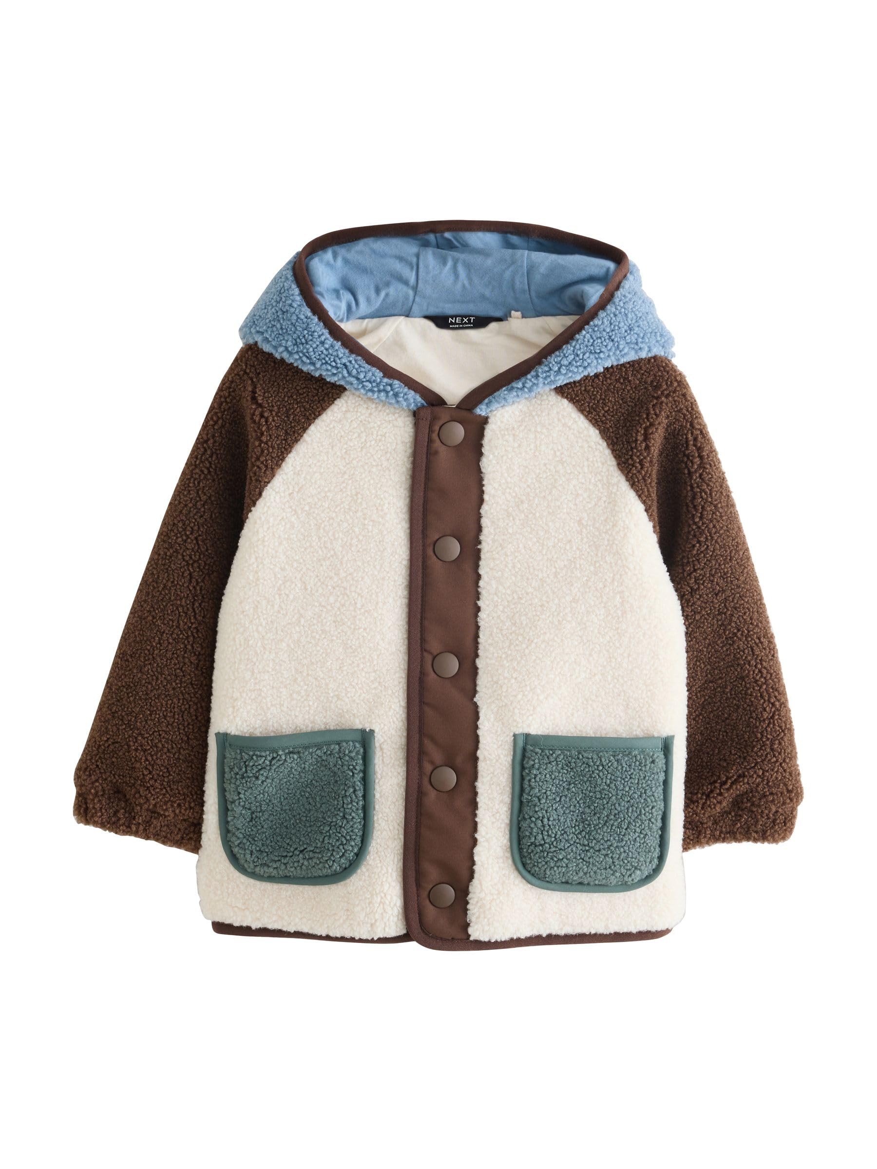 Next felpa pile cappuccio bambino 98-104 vestibilità comoda