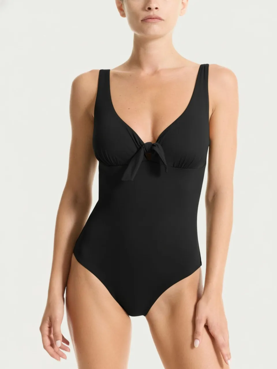 Ragno Super Fresh costume intero nodo nero coppe estraibili
