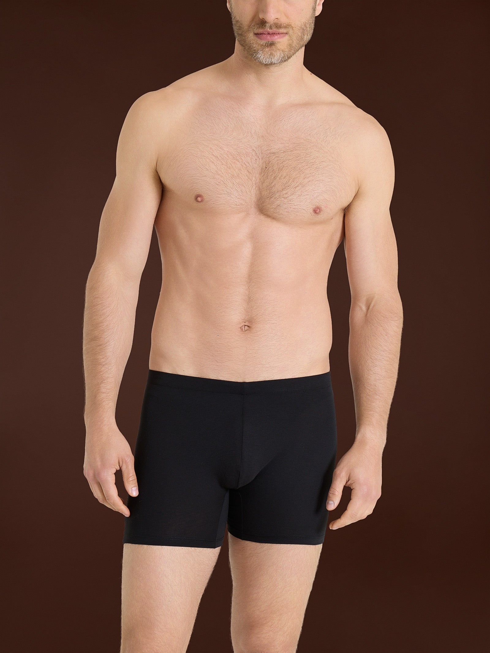 Ragno Hi-Tech parigamba boxer uomo nero cotone elasticizzato