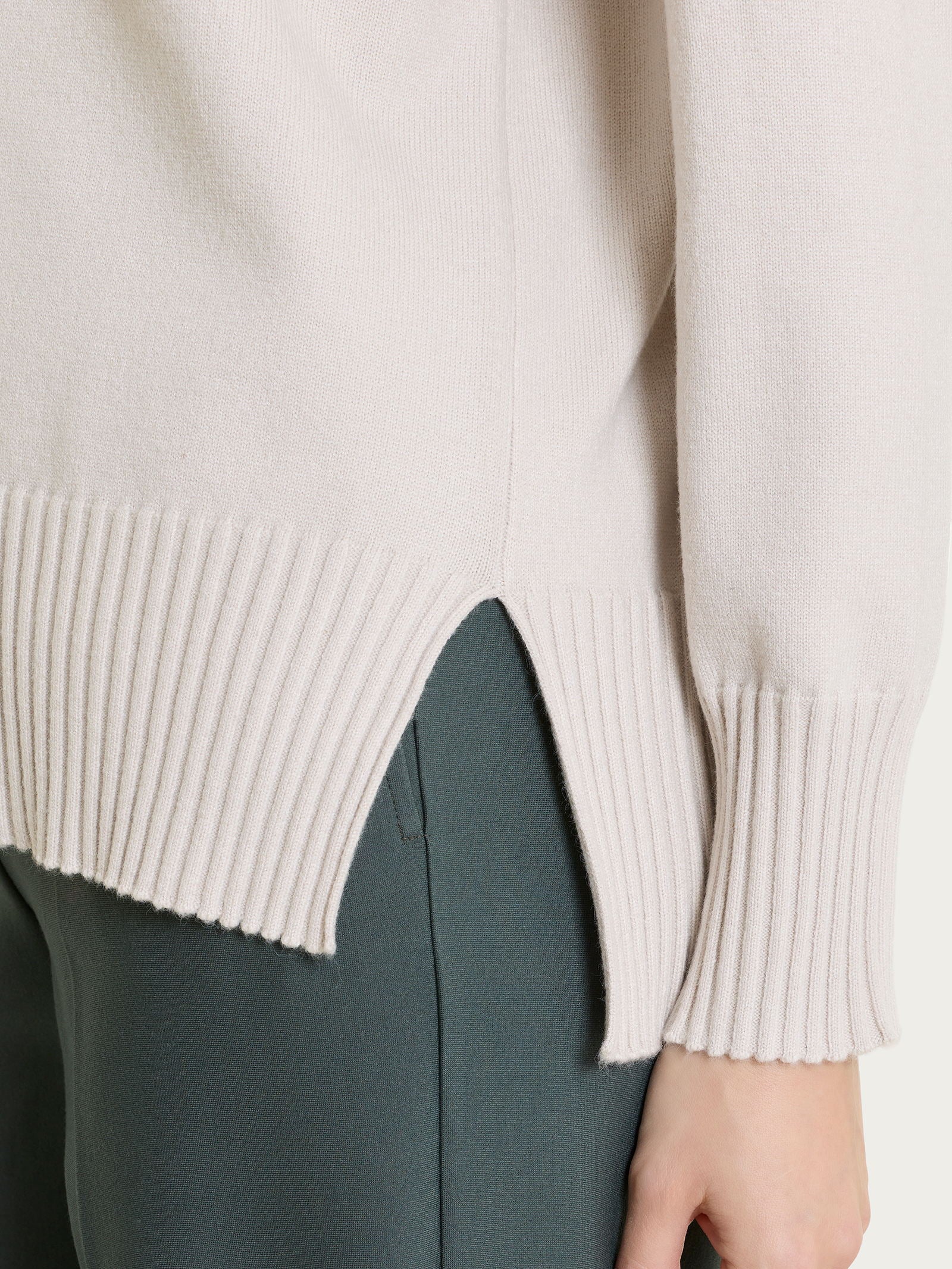 Ragno Soft Wool Polo Manica Lunga Donna Champignon