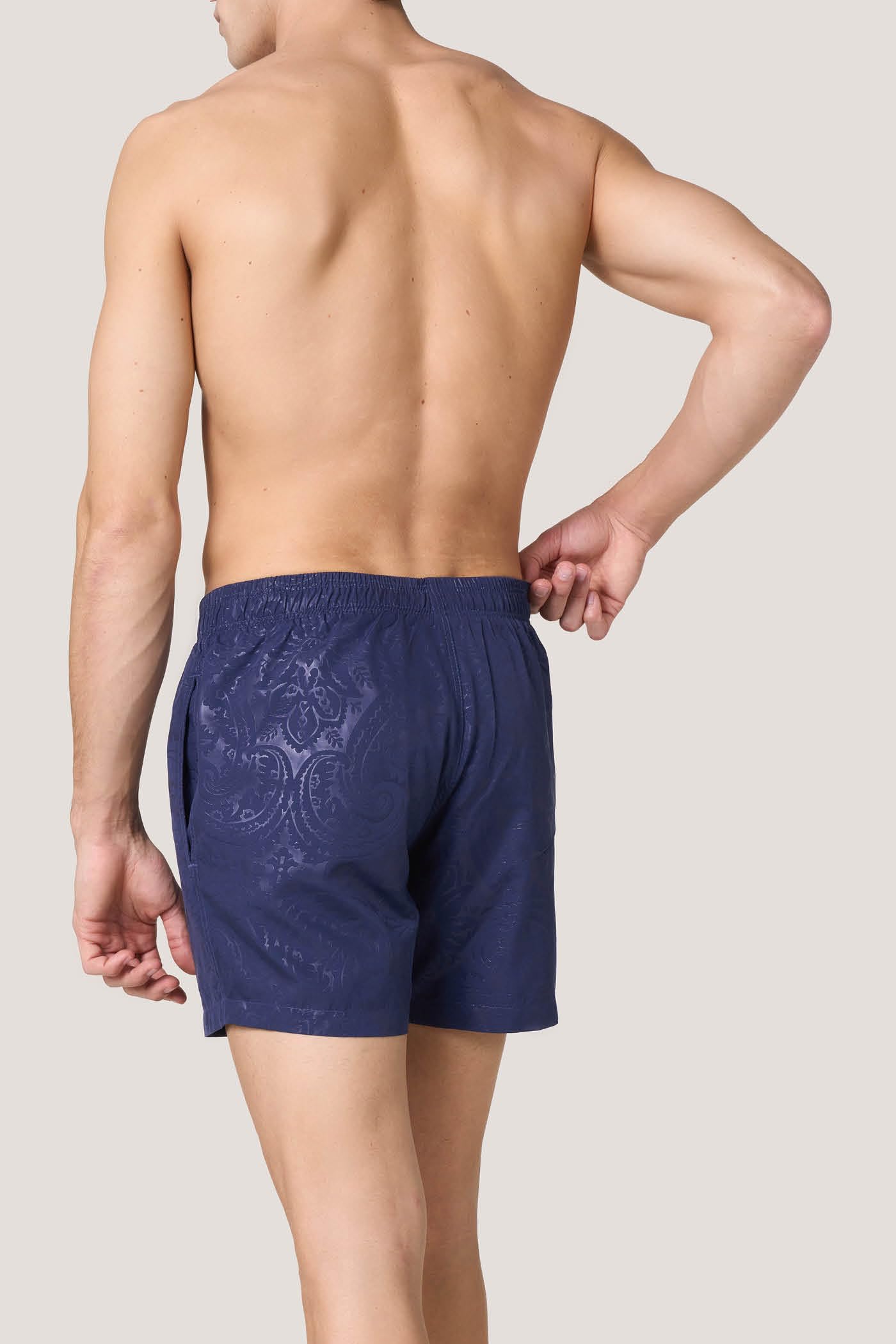 Goldenpoint Paisley boxer mare uomo stampa lucida tasche
