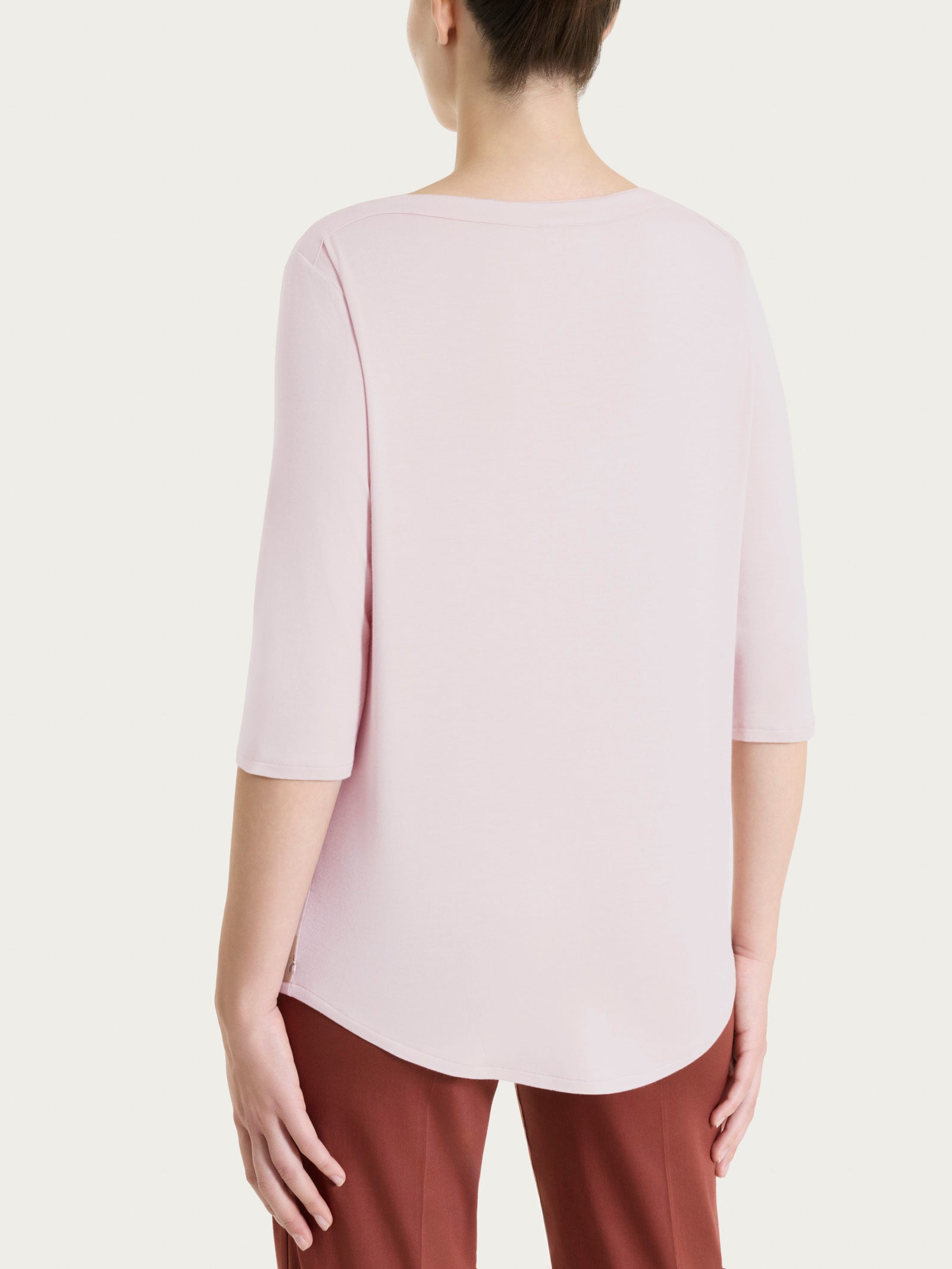 Ragno Viscosa Summer Maglietta Barchetta Pale Lilac