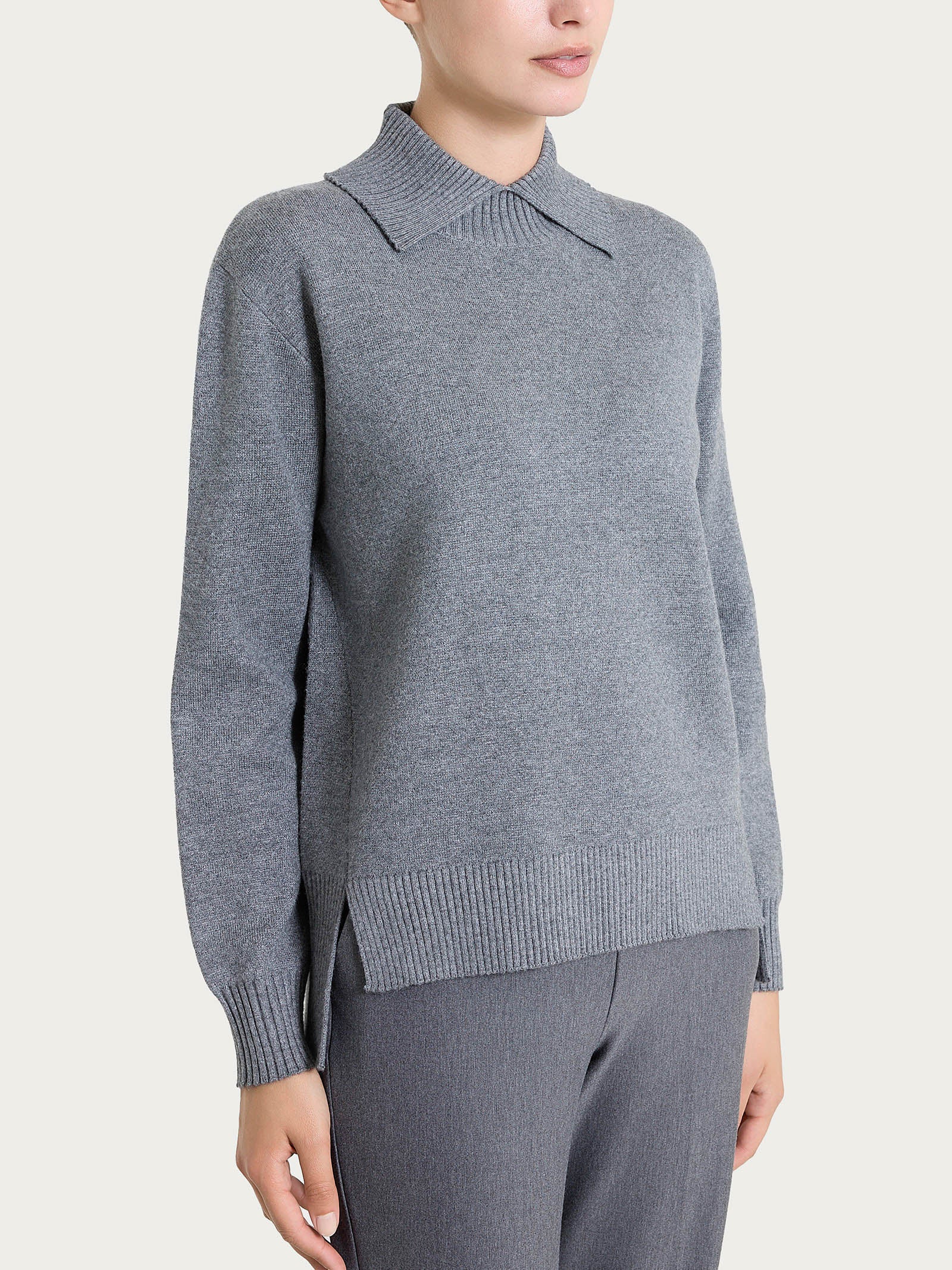 Ragno Super Soft collo alto maglia spacco Ferro Mel