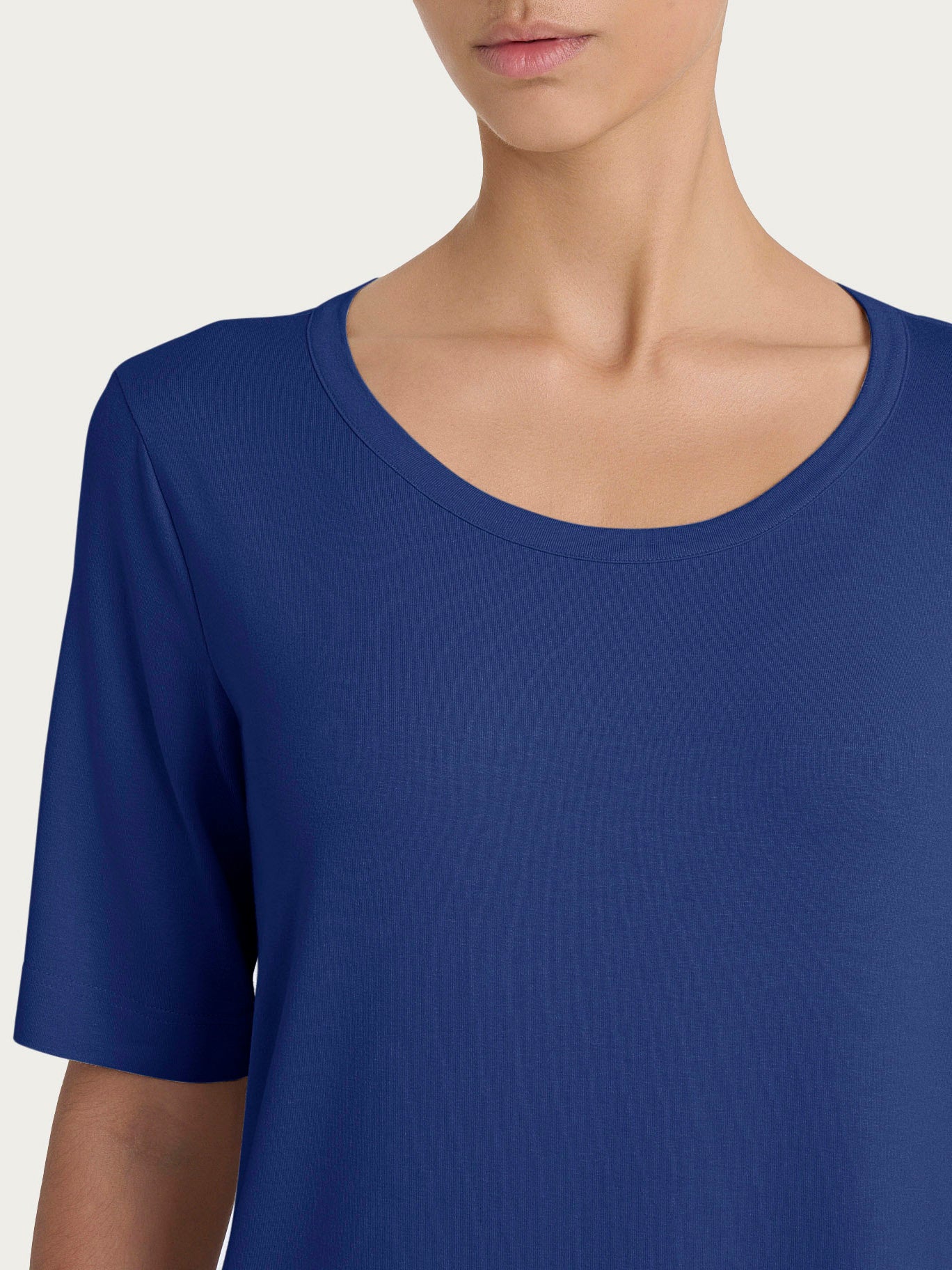 Ragno Viscosa Summer t-shirt girocollo blueberry jersey viscosa