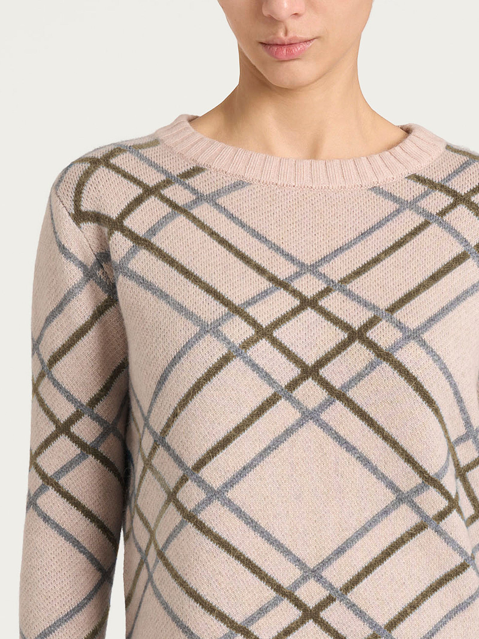 Ragno Natural Soft maglia barchetta fantasia zenzero