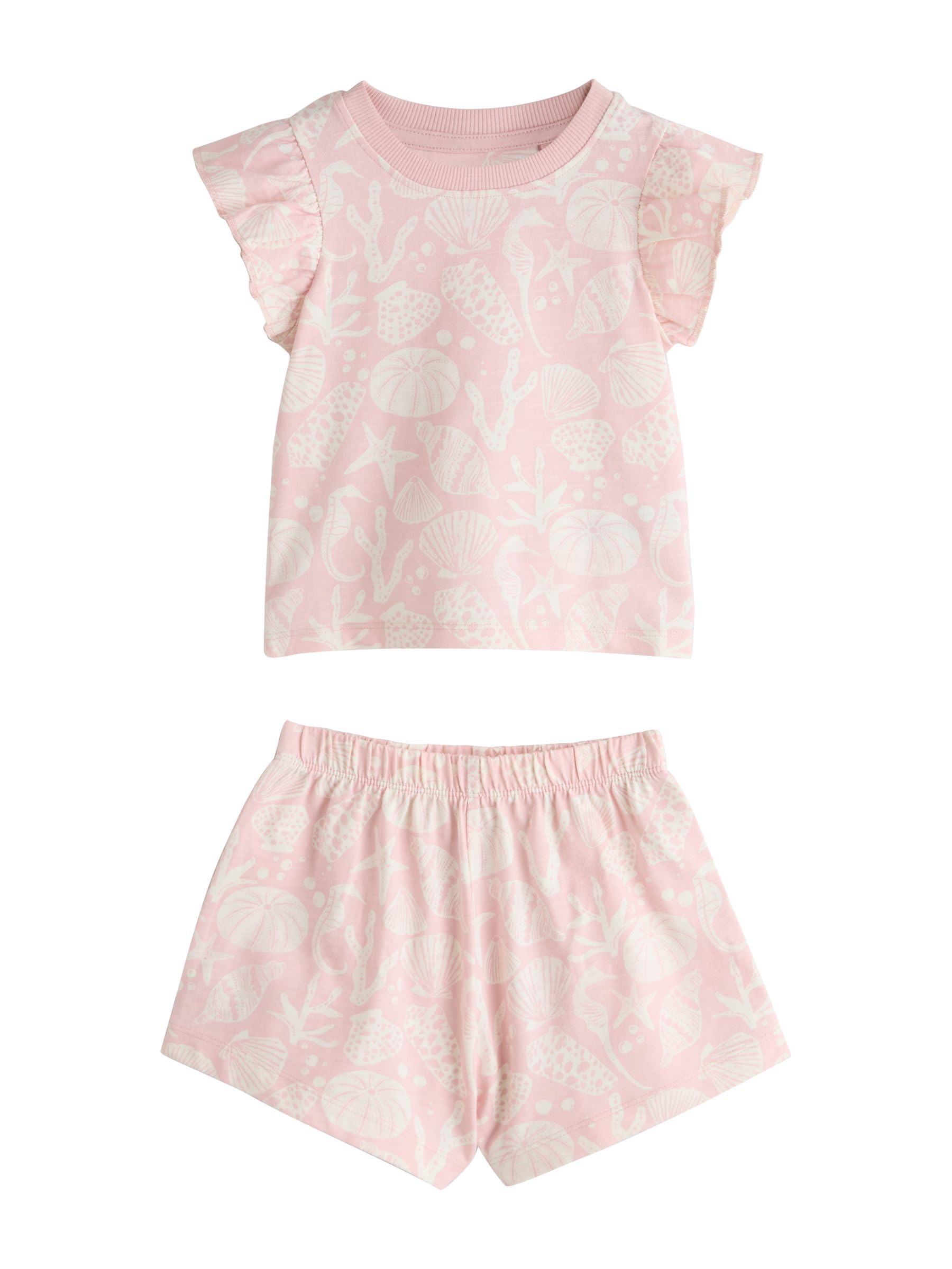 Next pigiami corti bambina conchiglie 3 pezzi 86-92