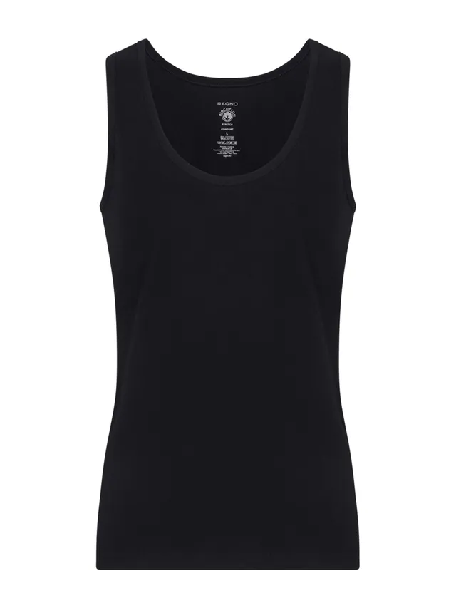 Ragno Comfort canottiera uomo spalla larga nera