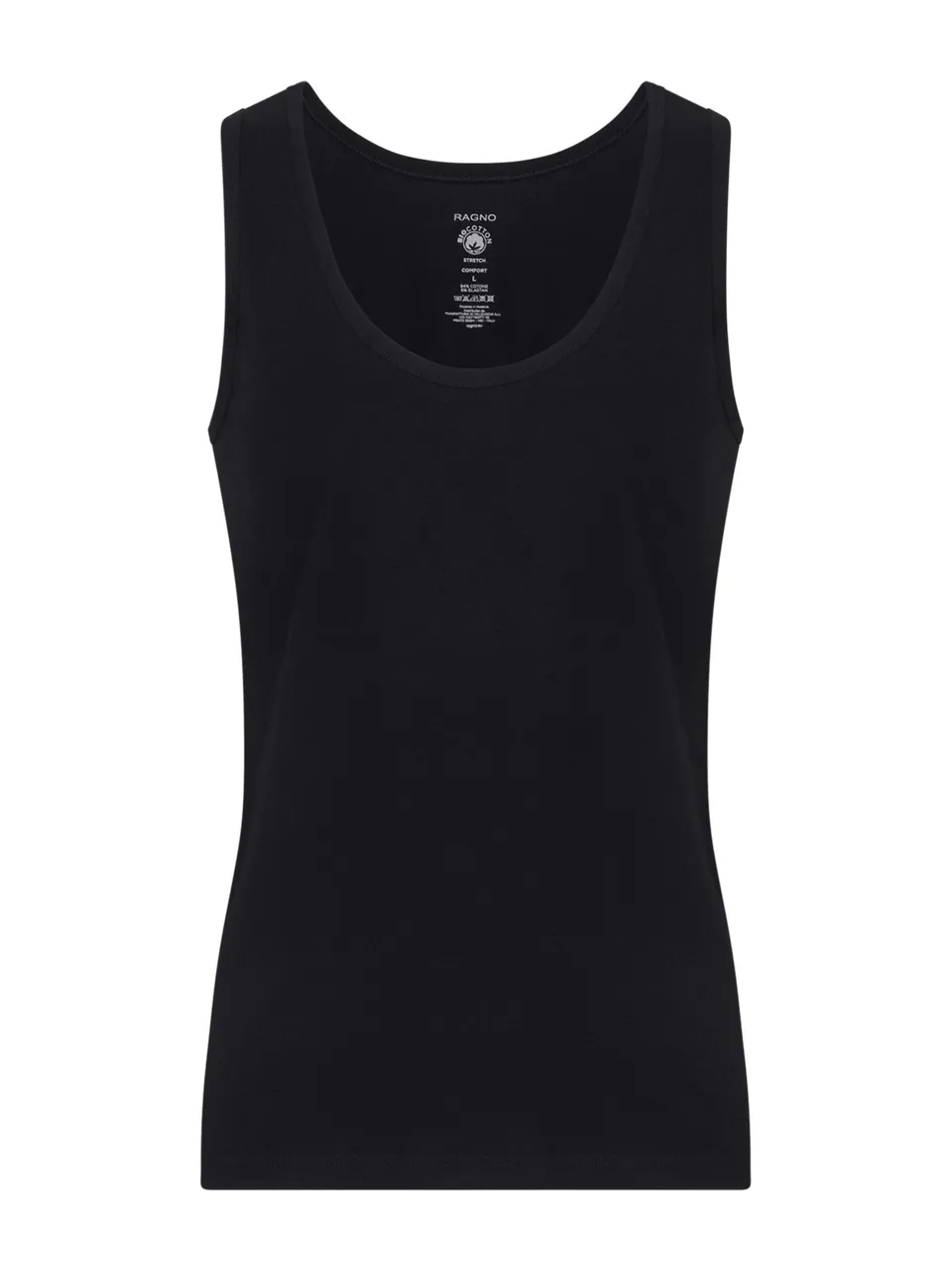 Ragno Comfort canottiera uomo spalla larga nera
