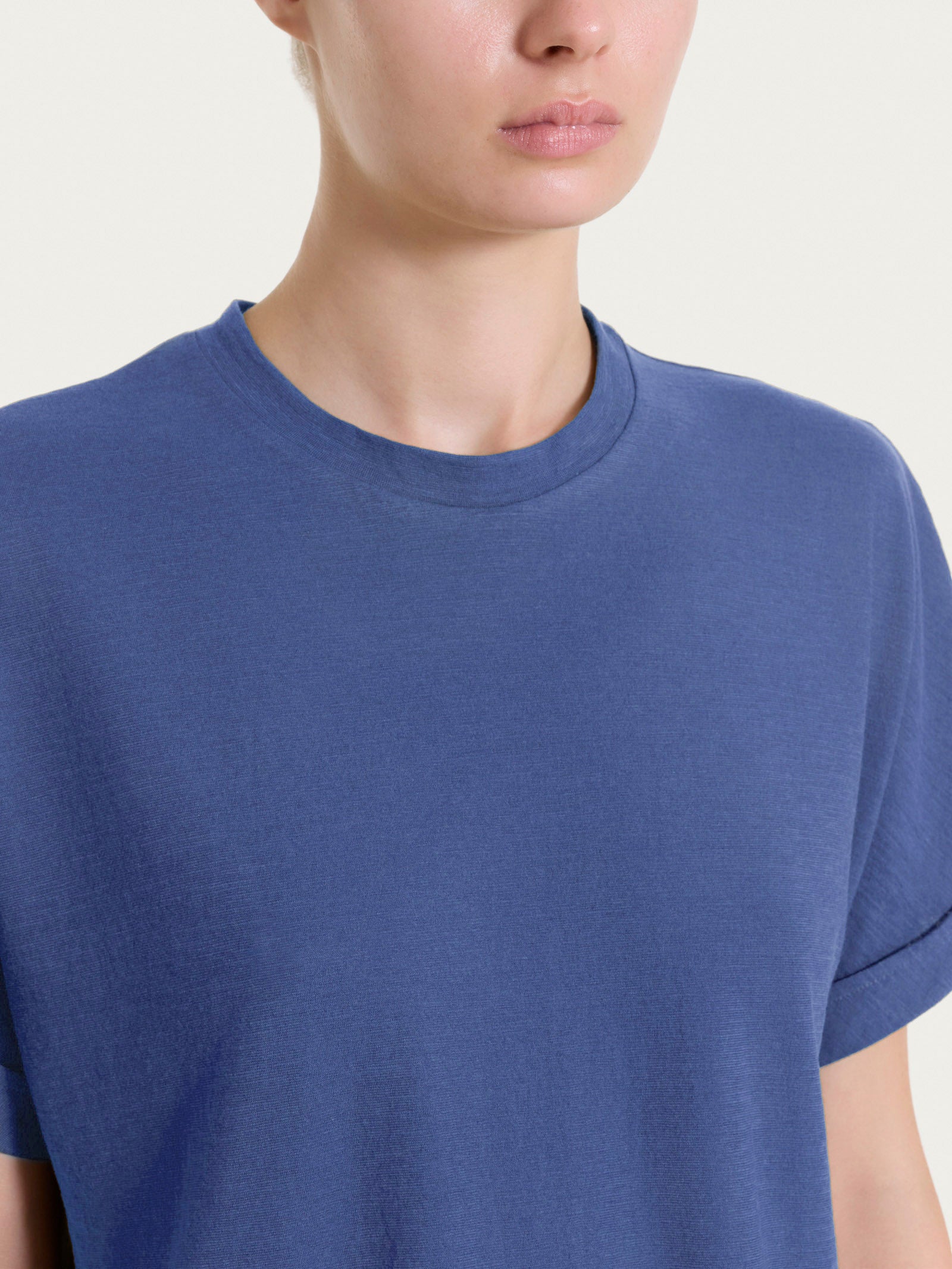 Ragno Puro Cotone Maglietta Over T-shirt Oceana slub jersey