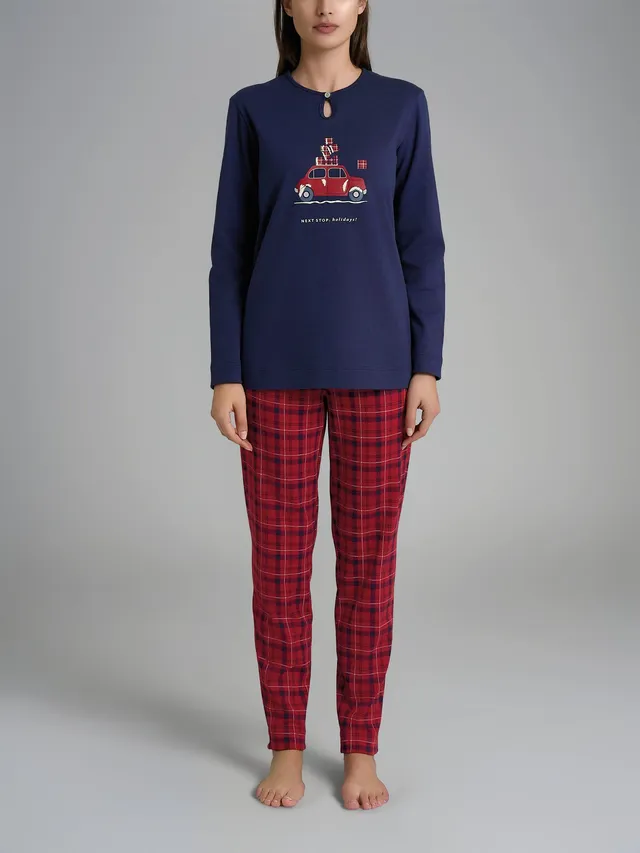 Ragno Jersey Cotone Pigiama Goccia Interlock Scarlet