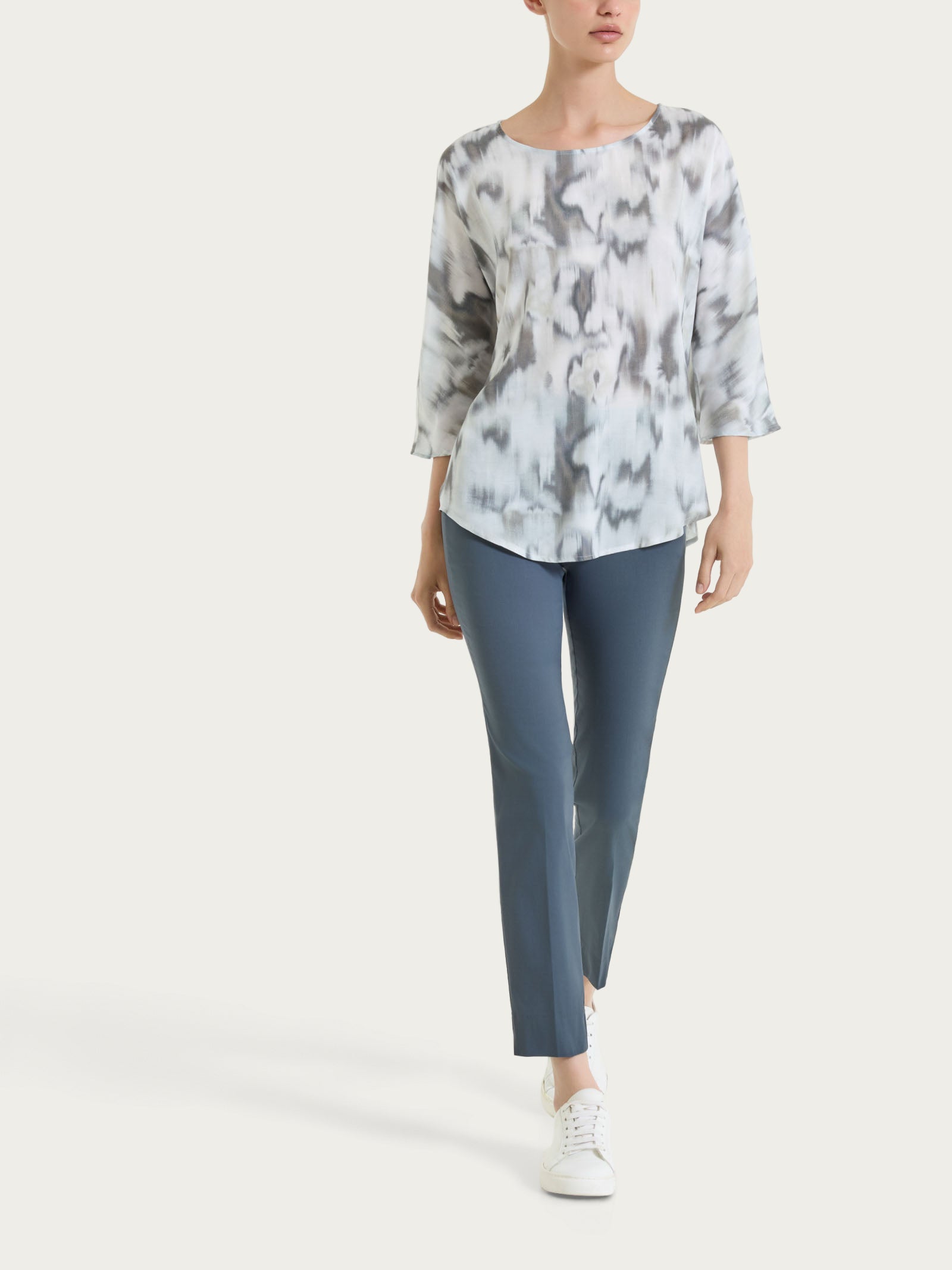Ragno Super Fresh Pantalone capri skinny Turbulence nero