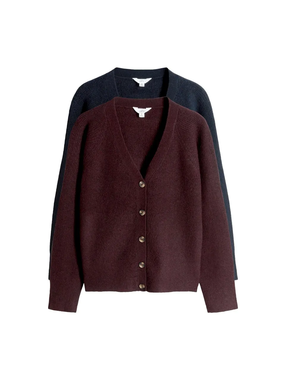 Geo Next The Set Cardigan Maglia Spessa a Coste donna x2 lana