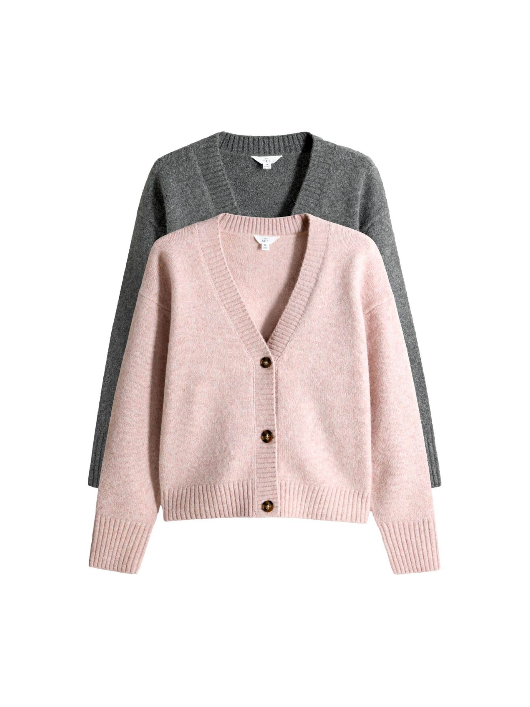 Geo Next The Set cardigan scollo a V lana confezione 2 pezzi