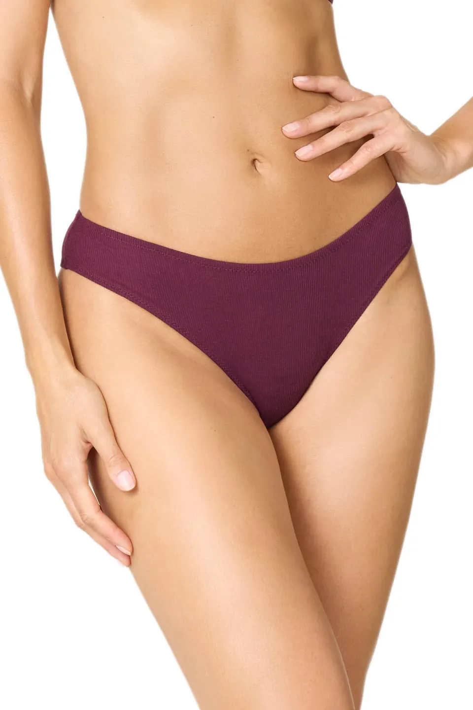 Goldenpoint Brasiliana Fianco Medio Costina slip cotone