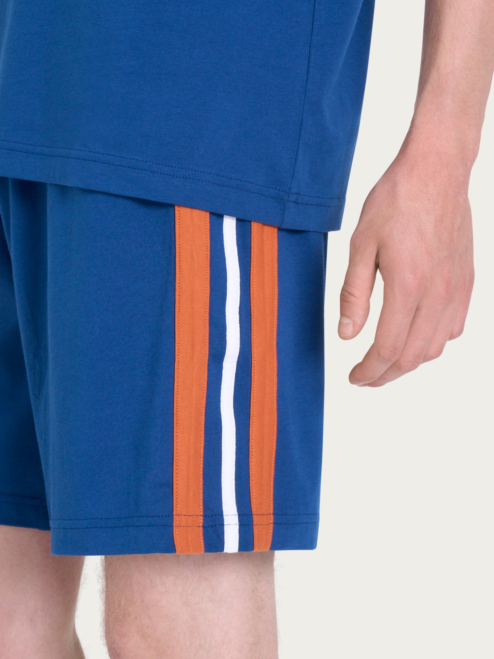 Ragno Jersey Cotone Pigiama Corto Navy Peony uomo
