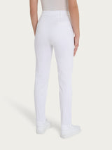 Ragno Satin Power pantalone chino slim cotone bianco