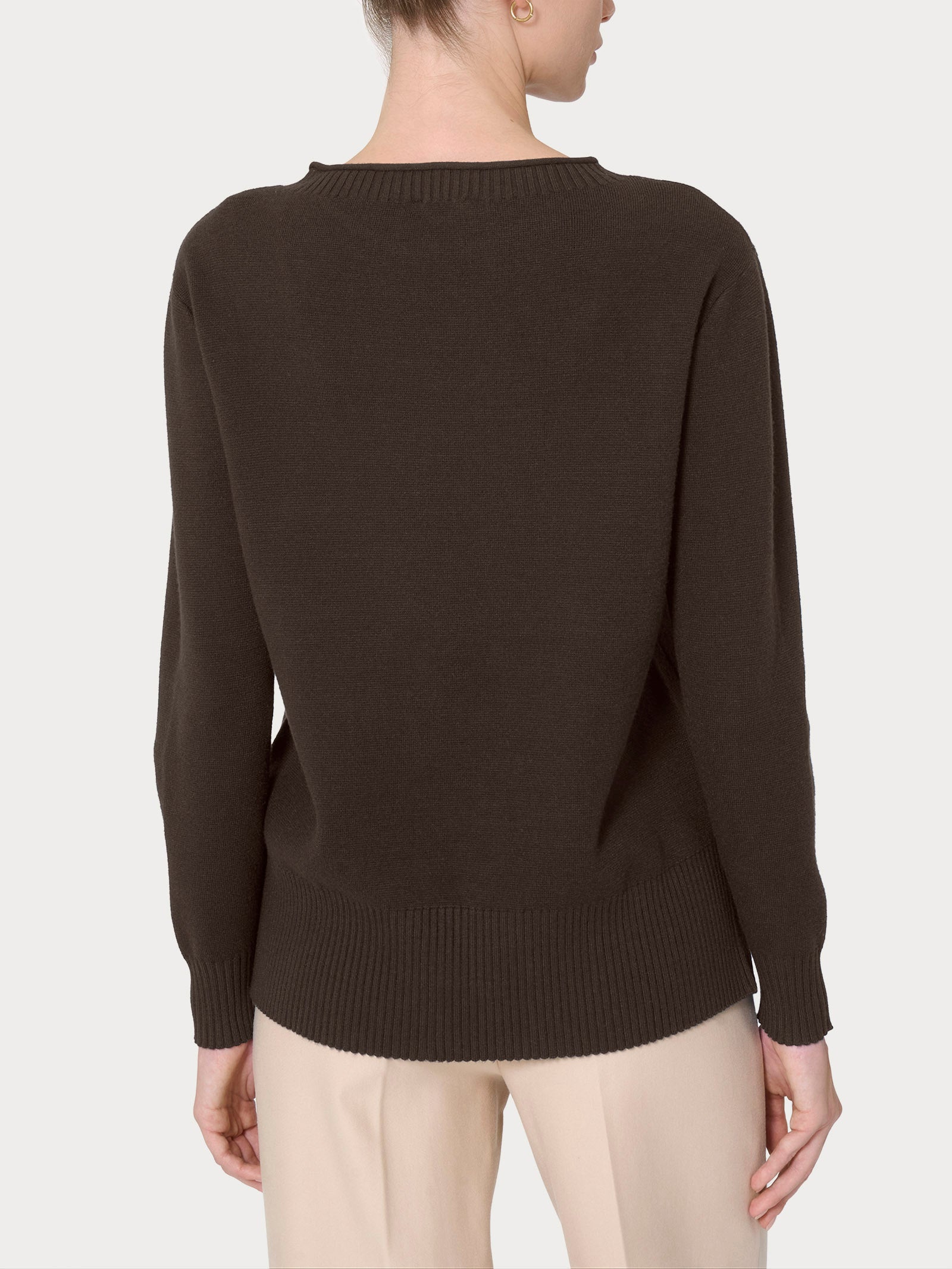 Ragno Super Soft Maglia Girocollo Boxy Chocolate Torte