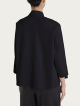 Ragno Compact Light cardigan aperto nero manica 3/4