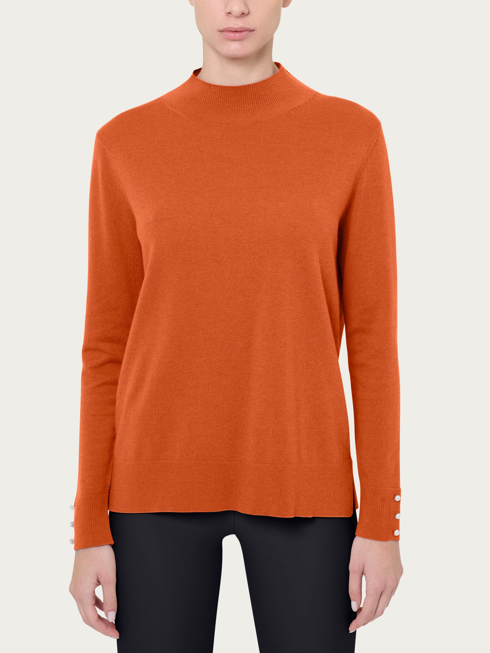 Ragno Merino Soft Lupetto Perline Rust lana merino