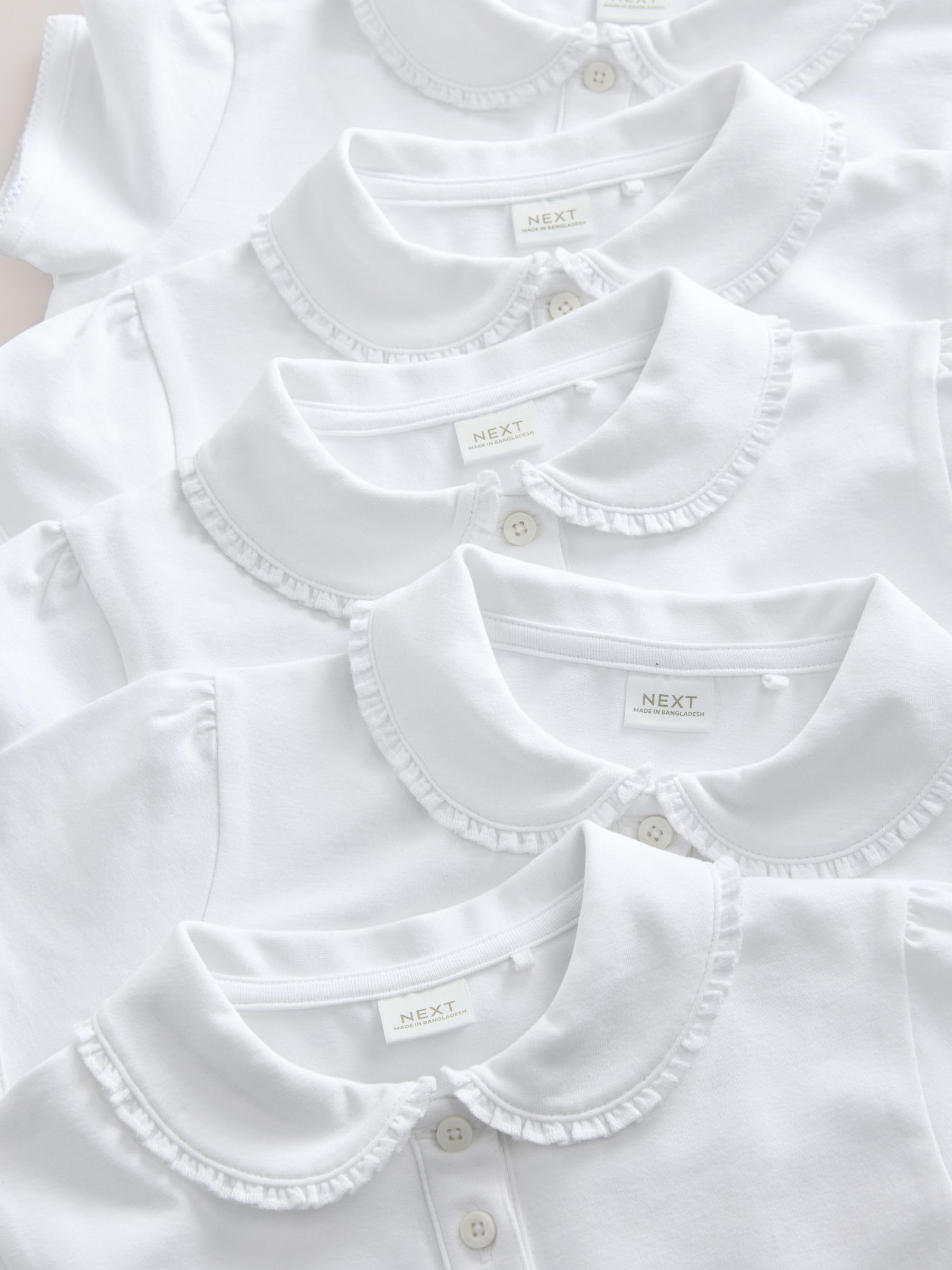 Next Polo Scuola Cotone Elasticizzato 4 Anni Confezione 5 Comode