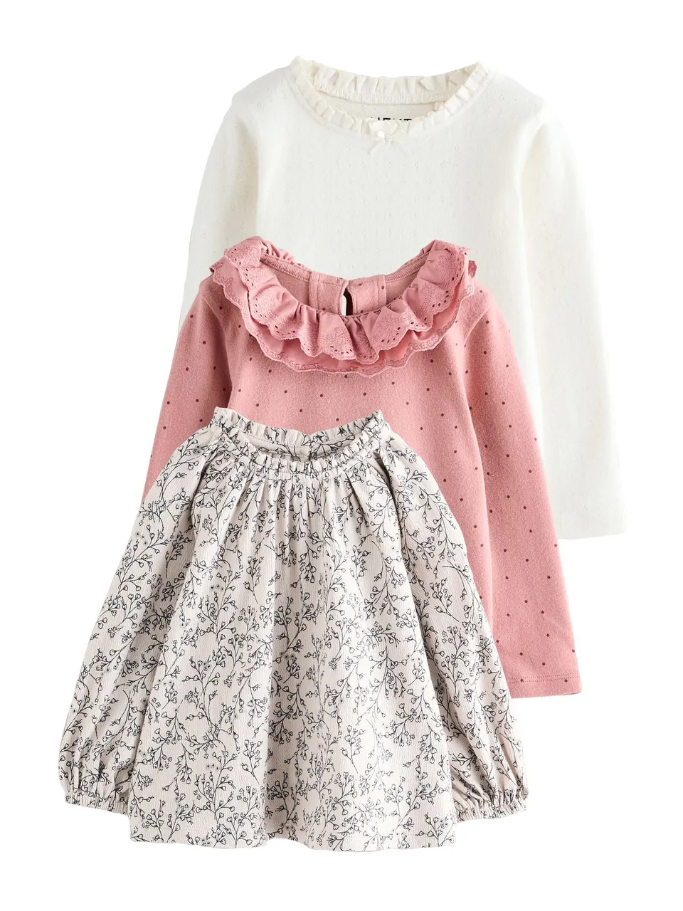 Next top ricami maniche lunghe bambina