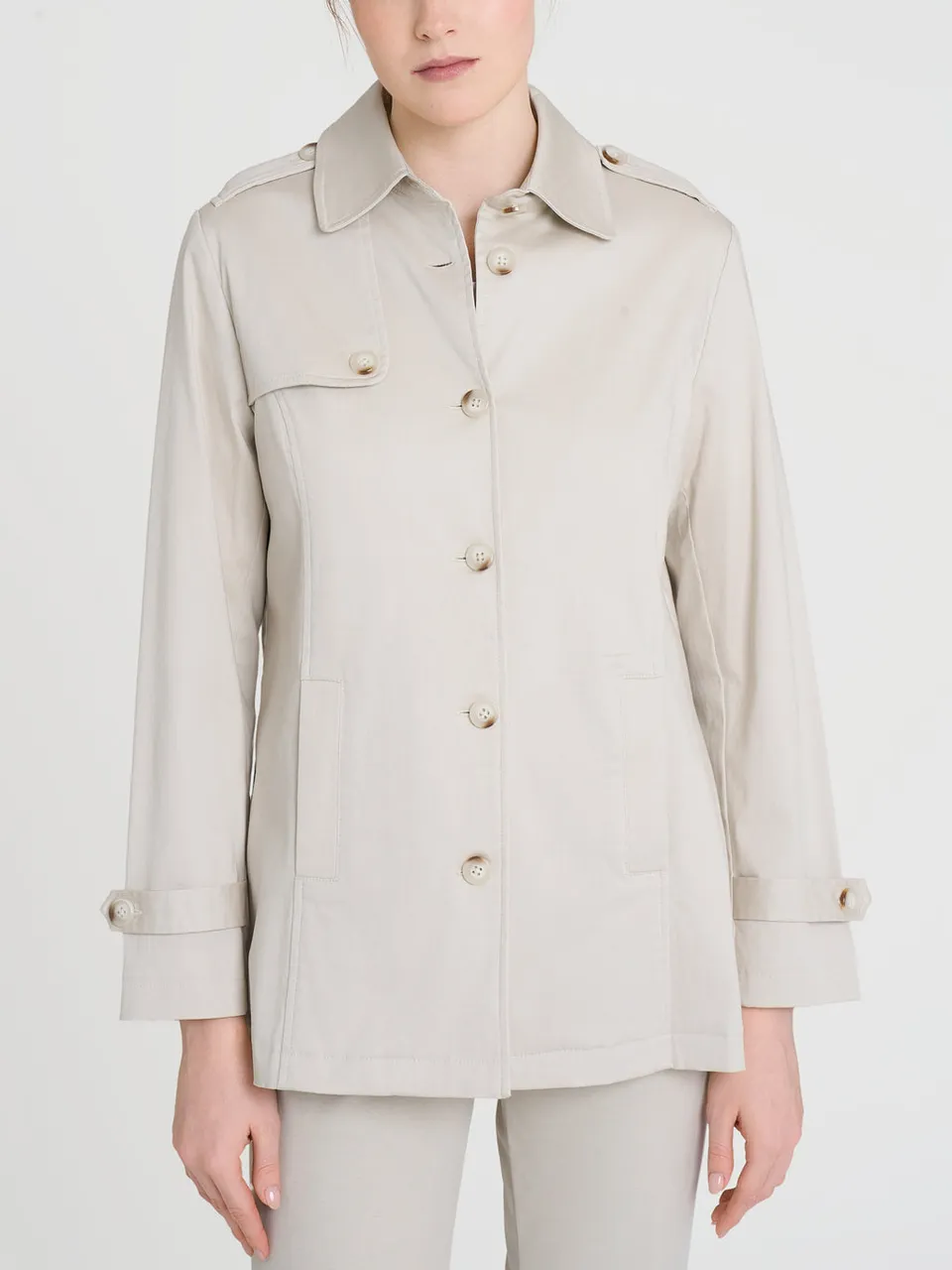 Ragno Satin Power WR trench Champignon leggero estate
