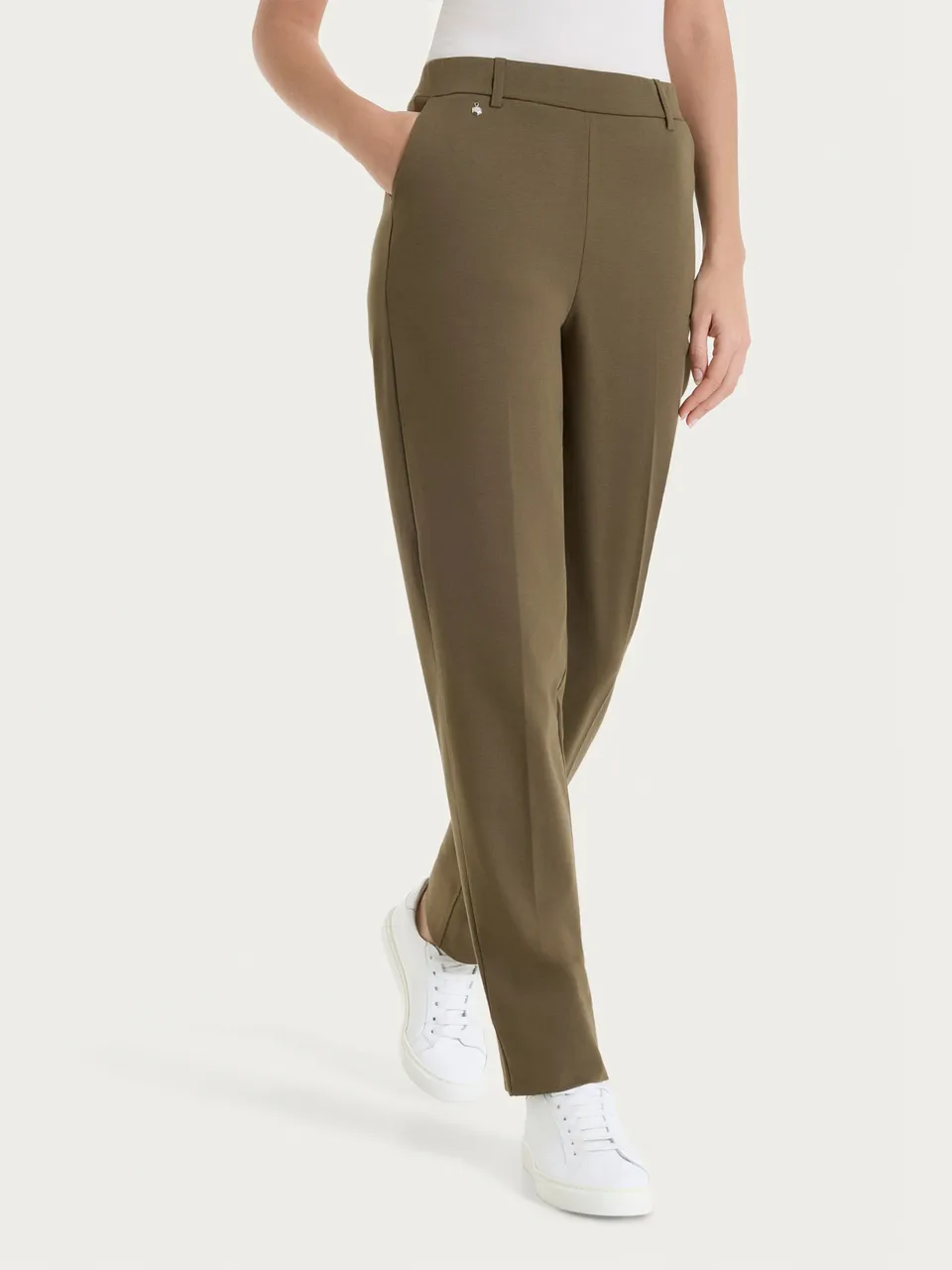 Ragno Perfetta Revolution Tapered pantalone Dark Olive con tasche