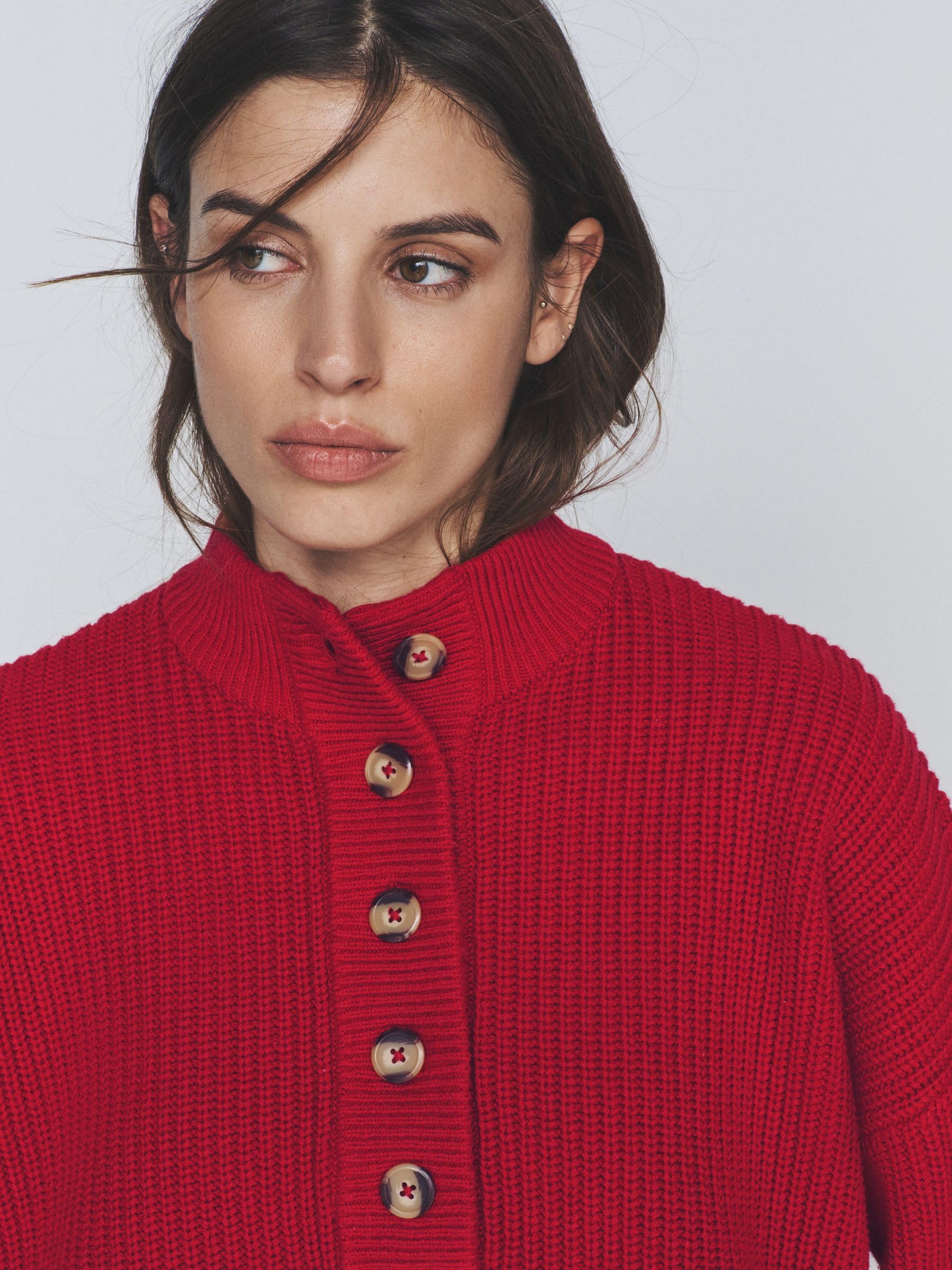 Geo Next The Set Maglione Donna Coste Larghe Confezione 2 Pezzi Bottoni