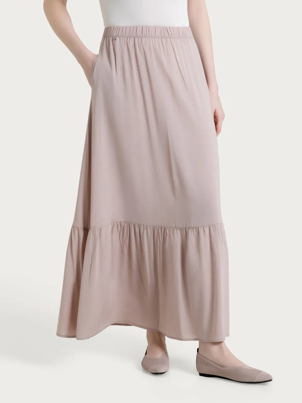 Ragno Viscosa Summer Gonna Voile Stretch Sphinx con tasche