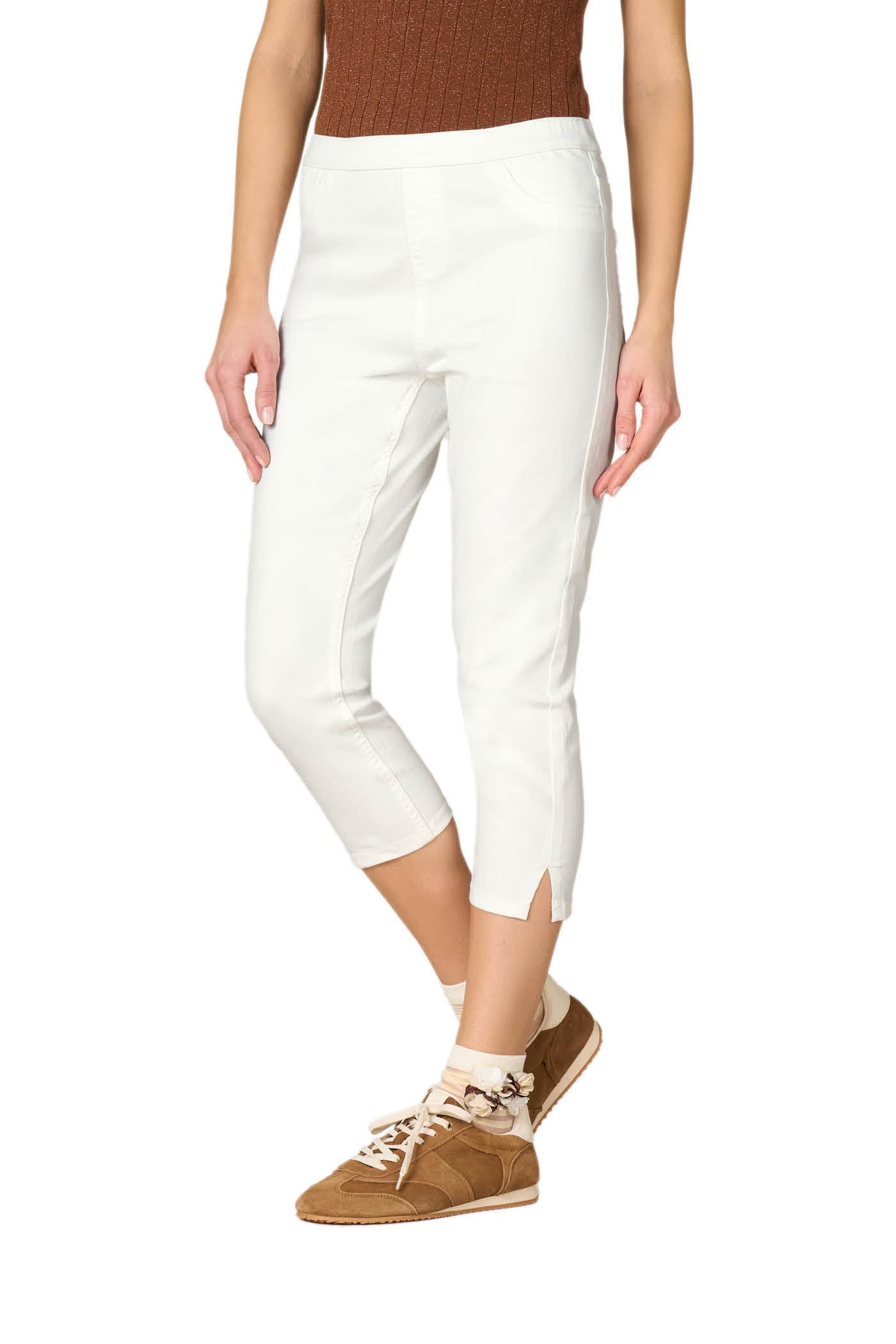 Goldenpoint Jeans Skinny Capri Denim Donna Vita Elasticata