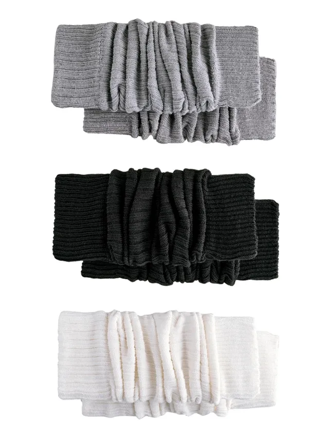Geo Next The Set scaldamuscoli cotone 3 paia grigio ecru nero
