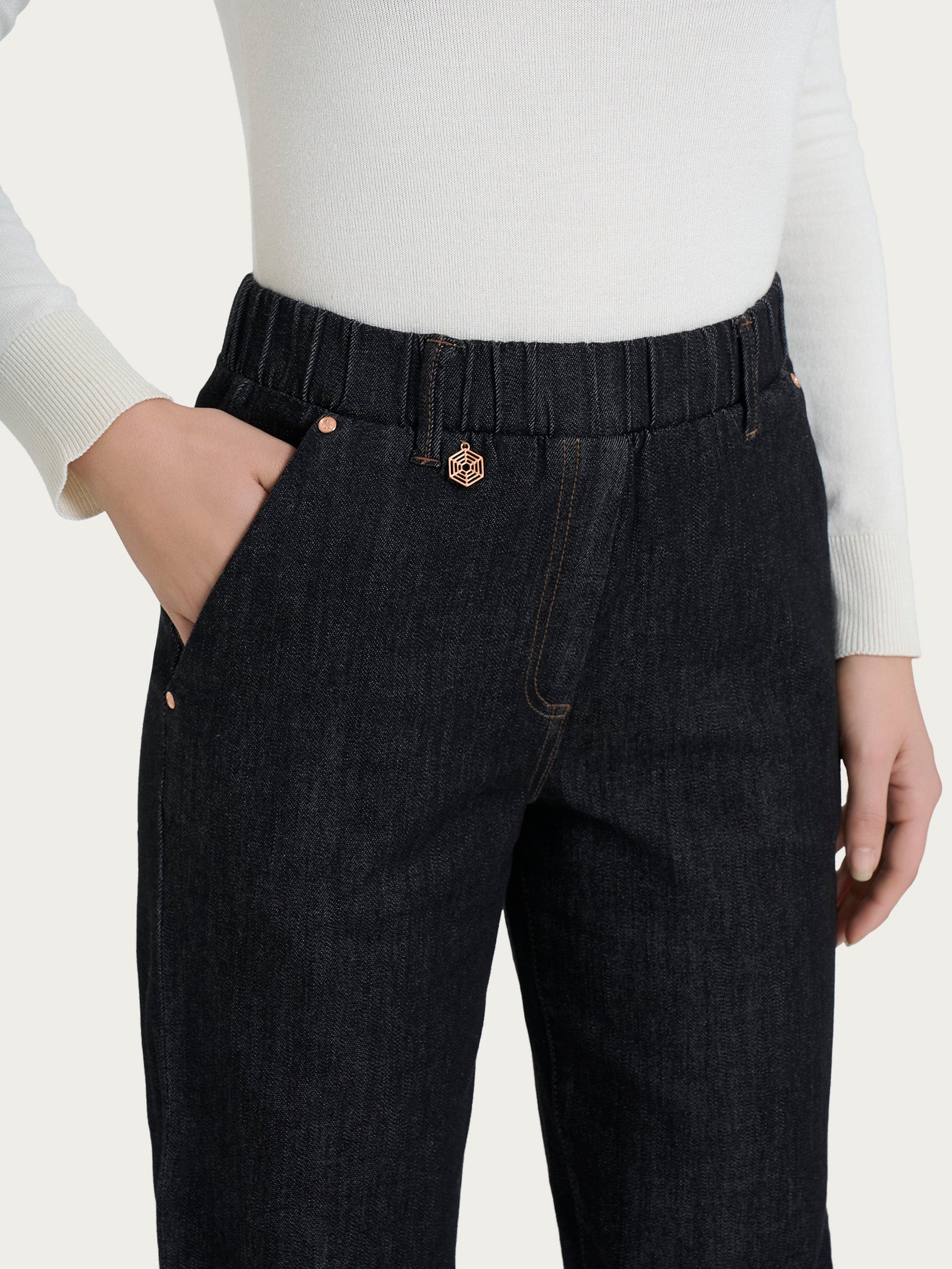 Ragno Heritage Denim jeans carota Gray Black