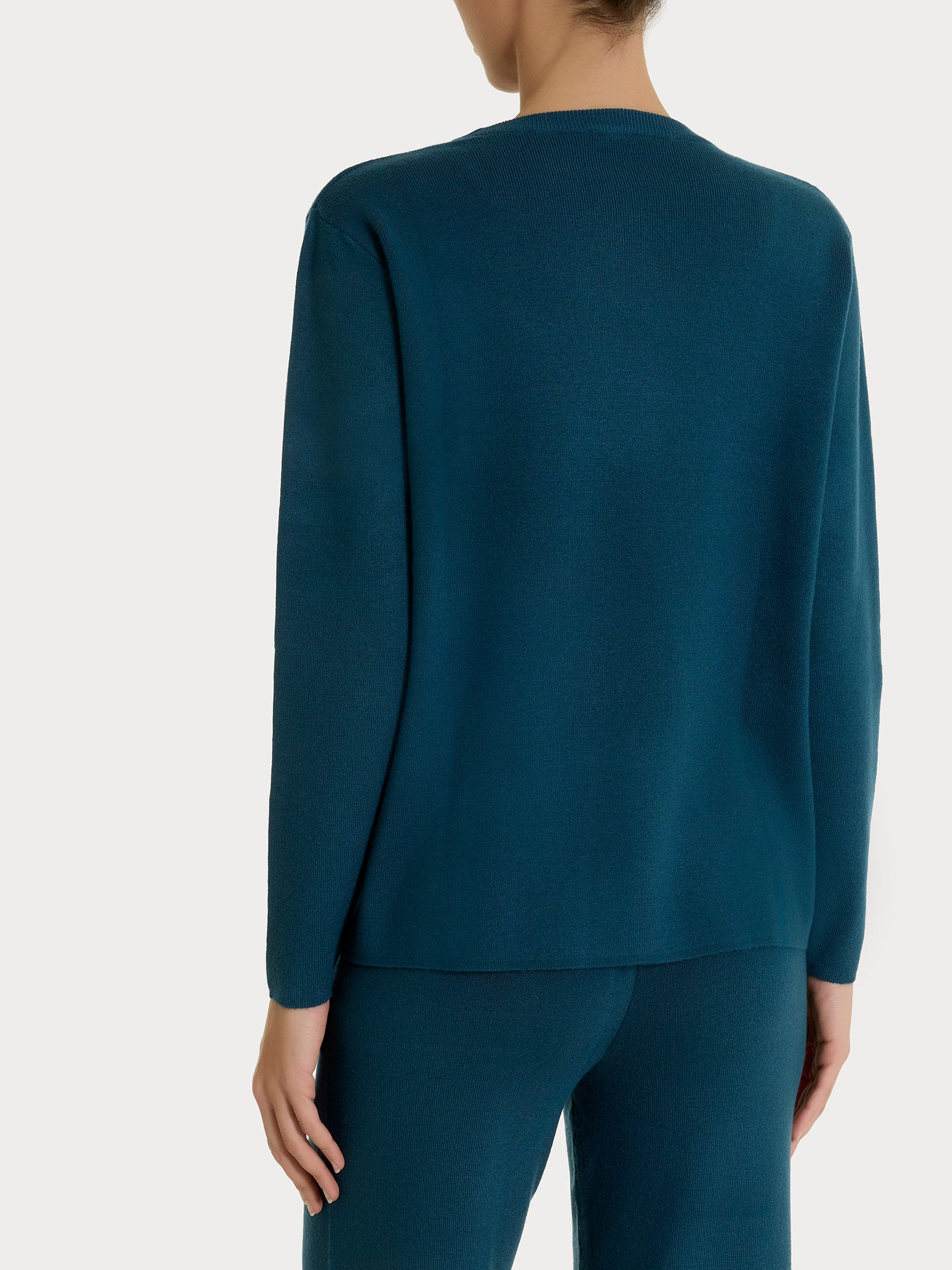 Ragno Super Soft maglia girocollo Reflecting Pond viscosa