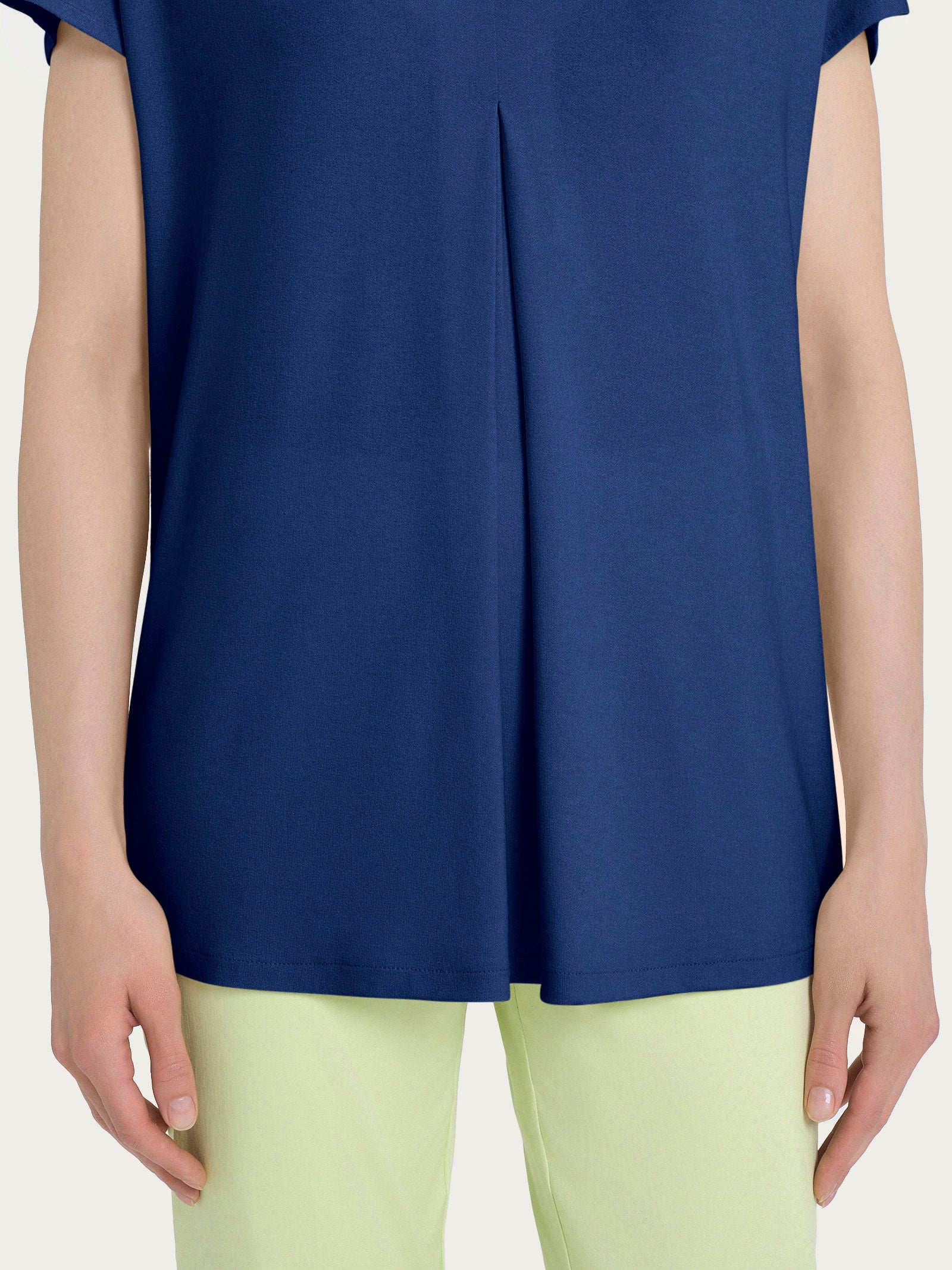 Ragno Crêpe Maglietta Scollo V Kimono Blueberry Viscosa